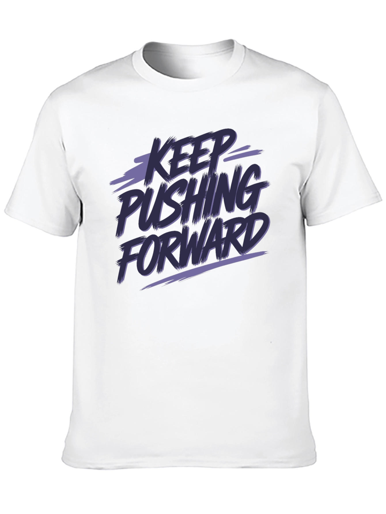 Black Keep Pushing Forward Graphic Tee view 10