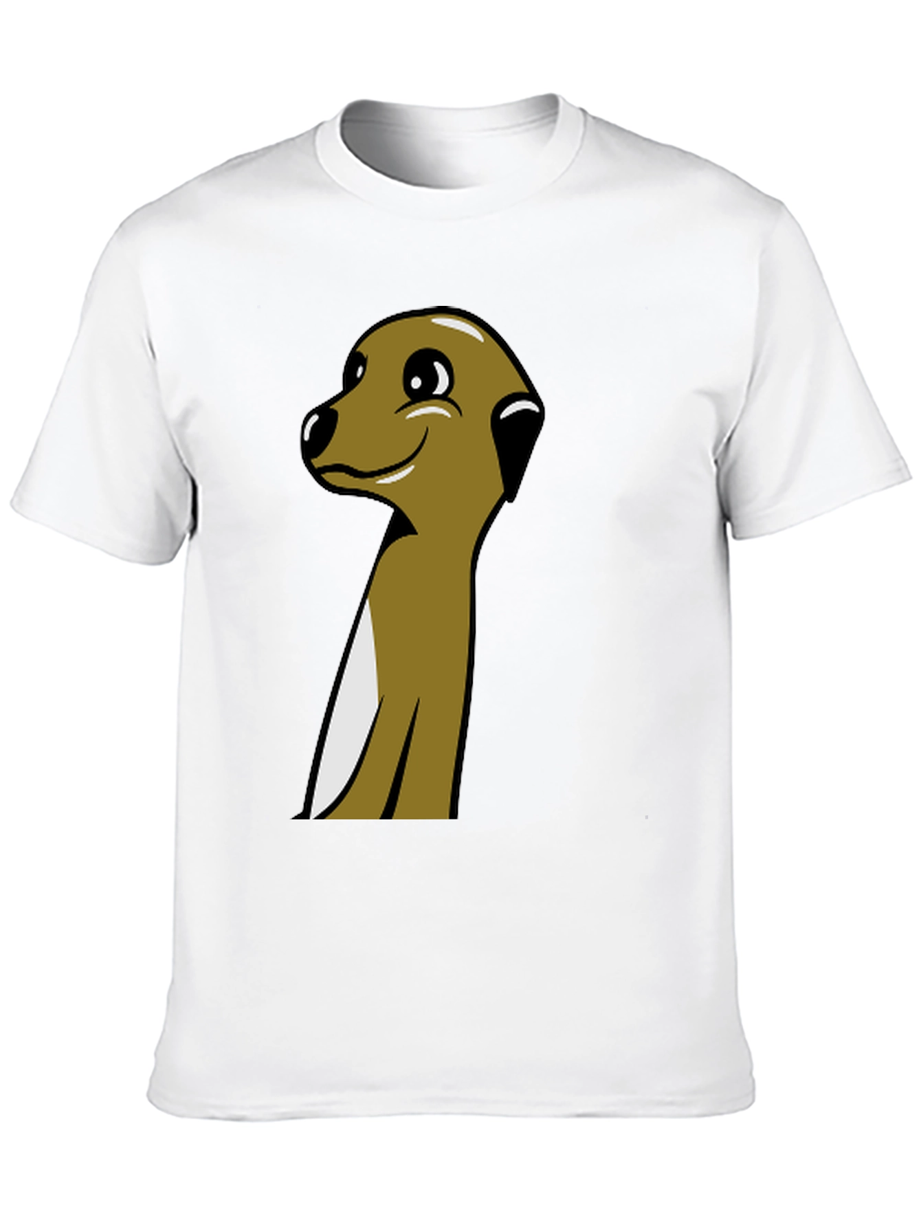 Black Meerkat Cartoon Graphic Tee - Black view 10