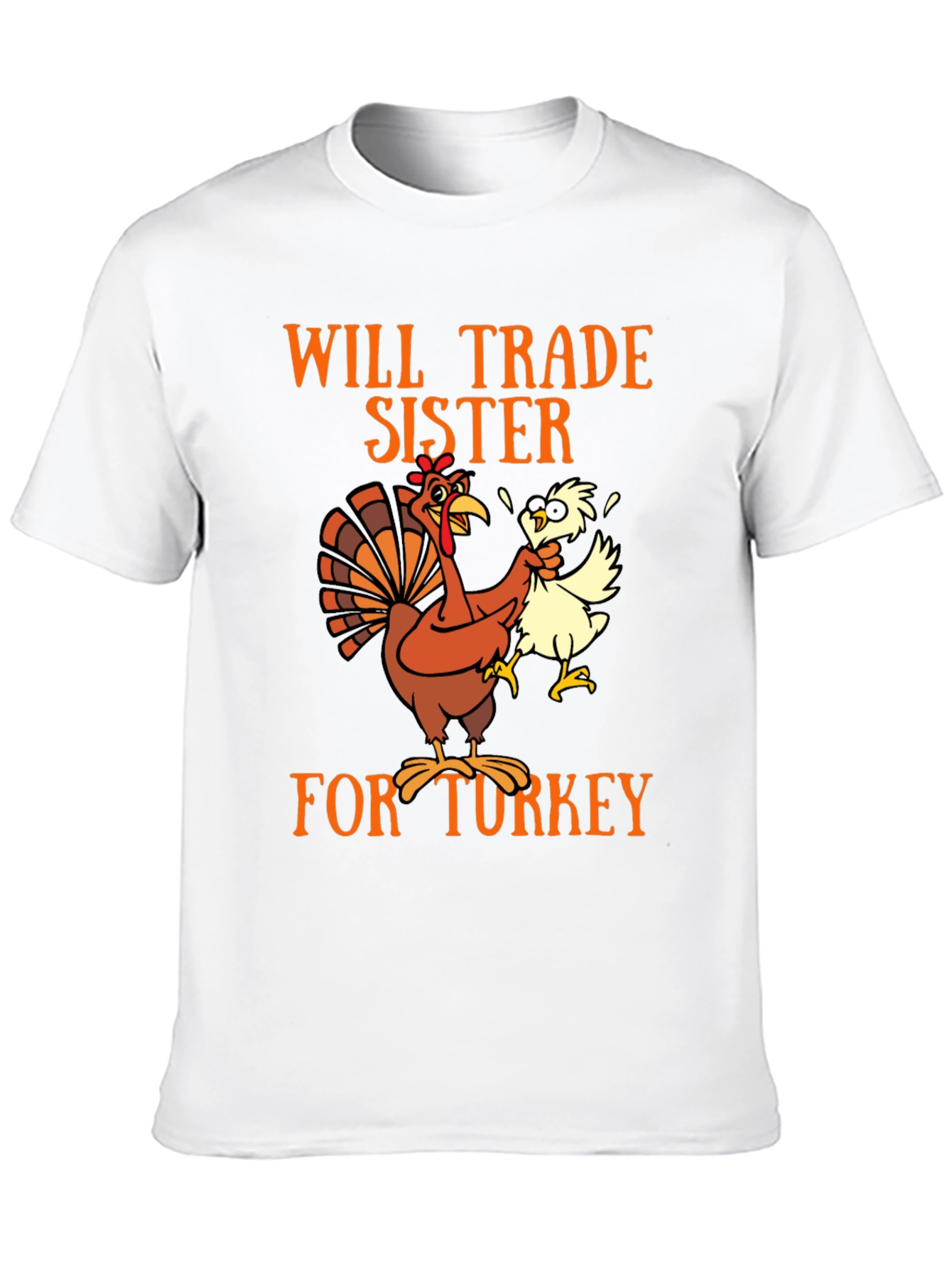 Black Funny Turkey Trade Thanksgiving T-Shirt view 10