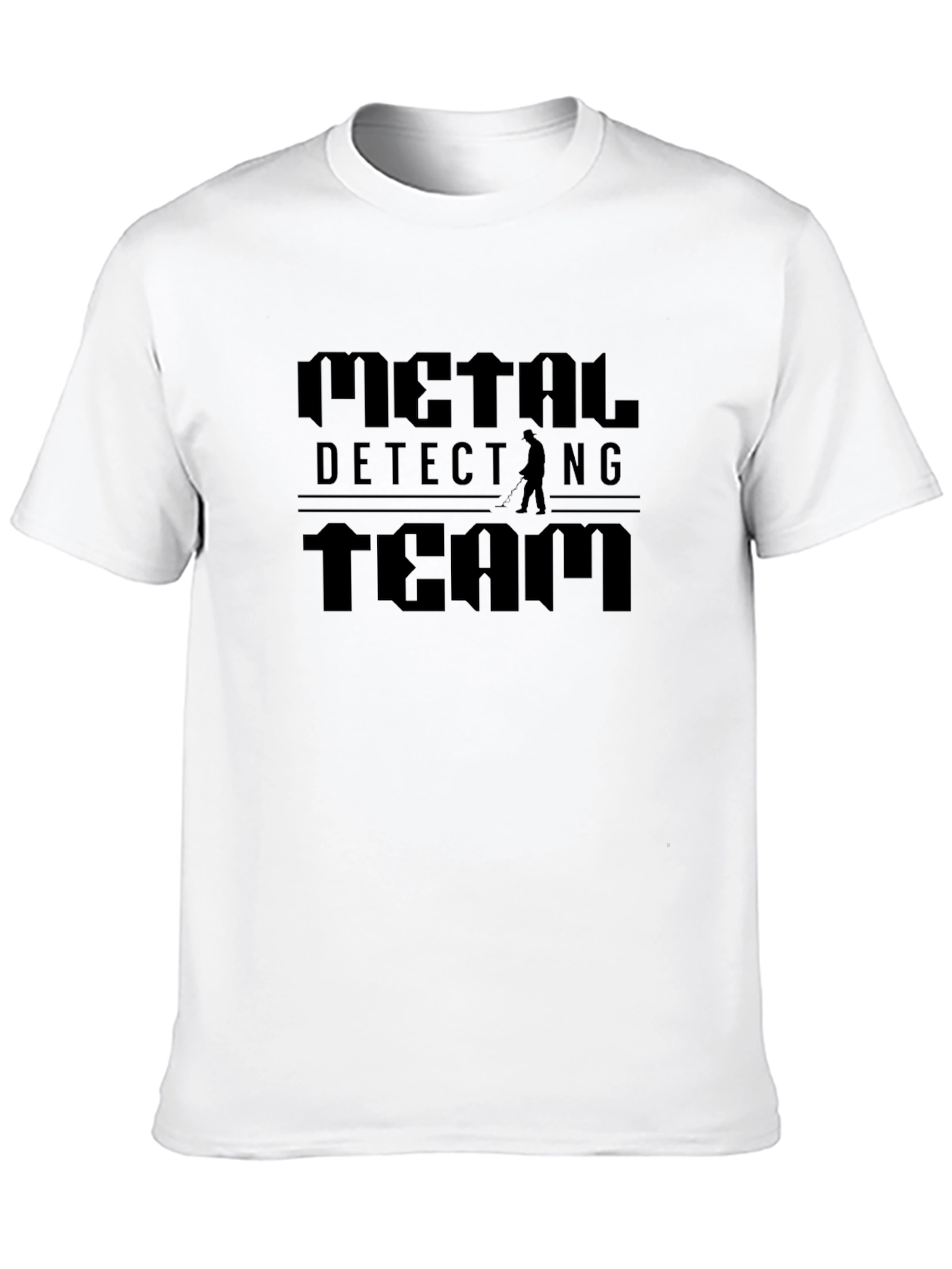 Black Metal Detecting Team Black Graphic T-Shirt view 10