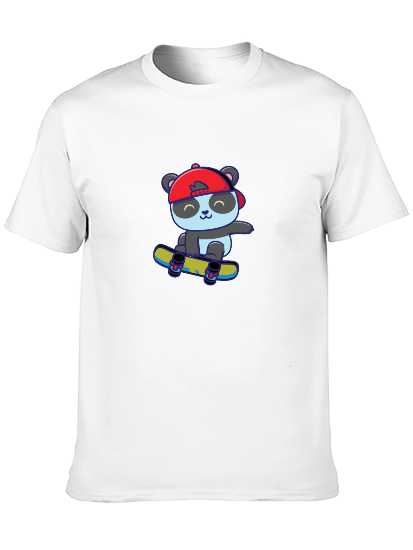 Black Skateboarding Panda Graphic Tee view 10