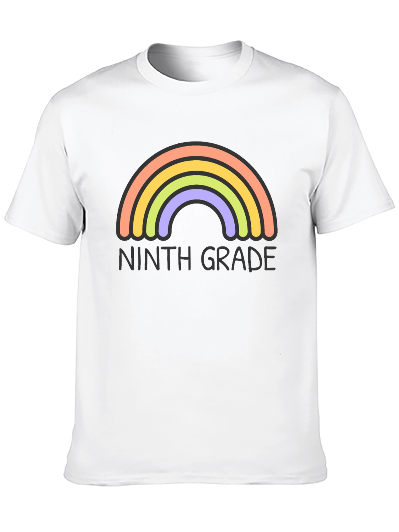 Ninth Grade Rainbow T-Shirt - Back to School Tee - 10