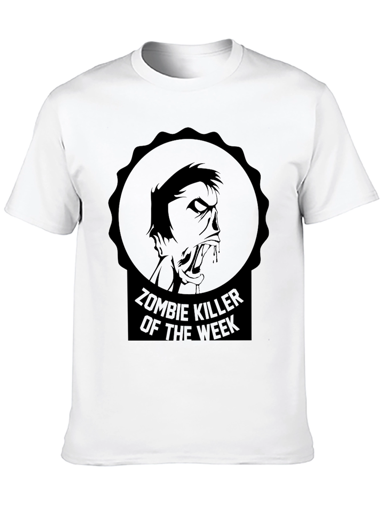 Black Zombie Killer T-Shirt - Black Graphic Tee view 10