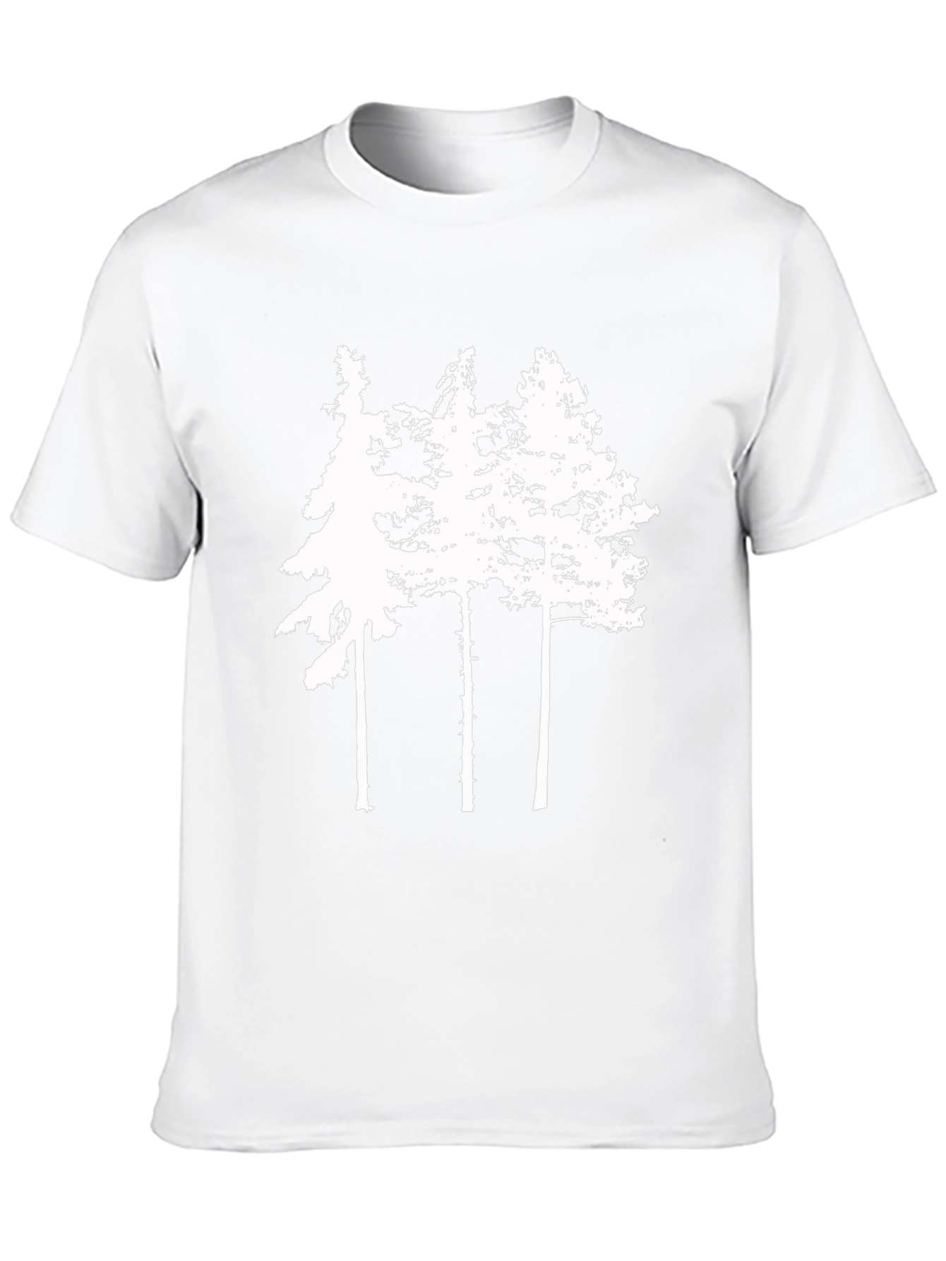 Black Nature Lover Black T-Shirt - Forest Design view 10