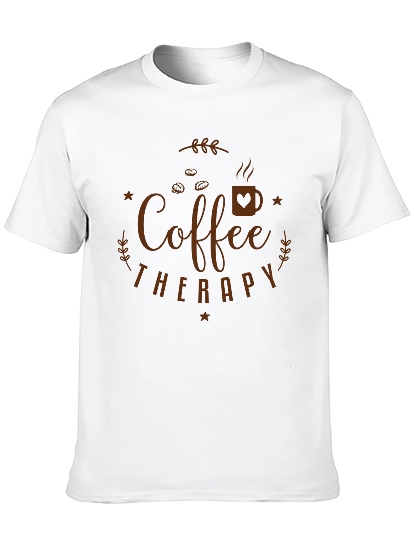 Black Coffee Therapy T-Shirt - Black, Relaxed Fit view 10