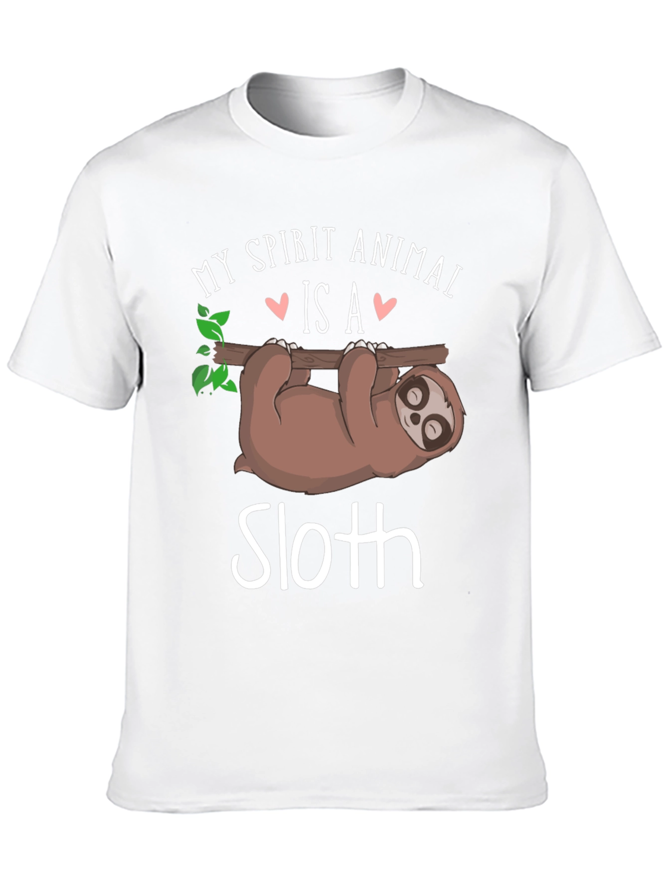 Black My Spirit Animal is a Sloth T-Shirt view 10