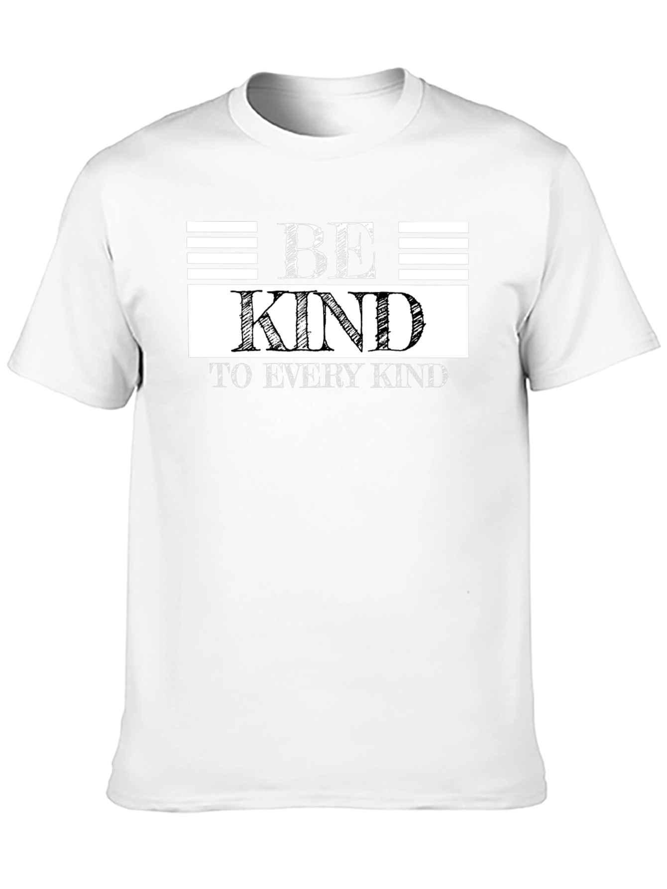 Black Be Kind Graphic Tee - Black Casual T-Shirt view 10
