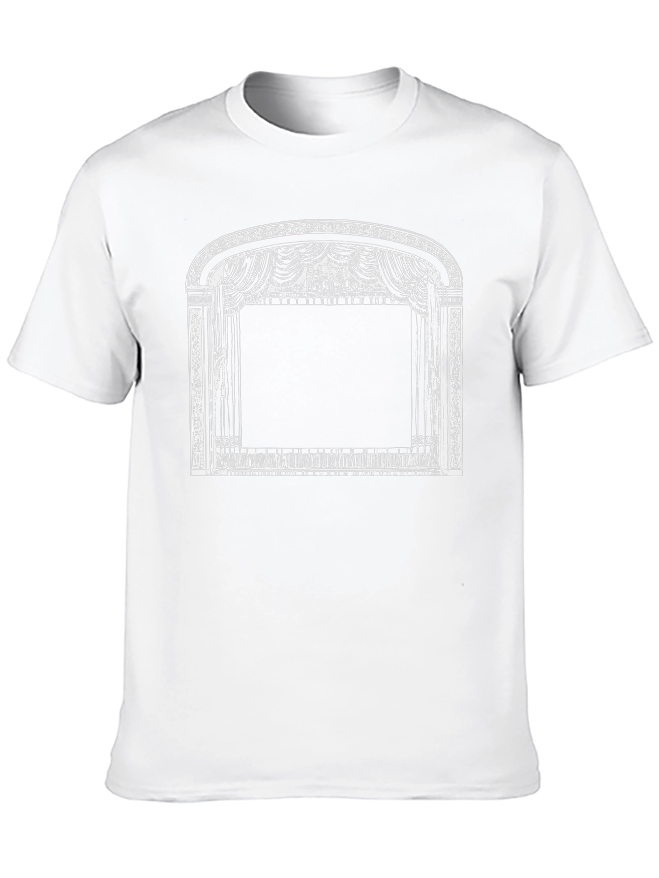 Black Vintage Theater Stage Graphic T-Shirt view 10