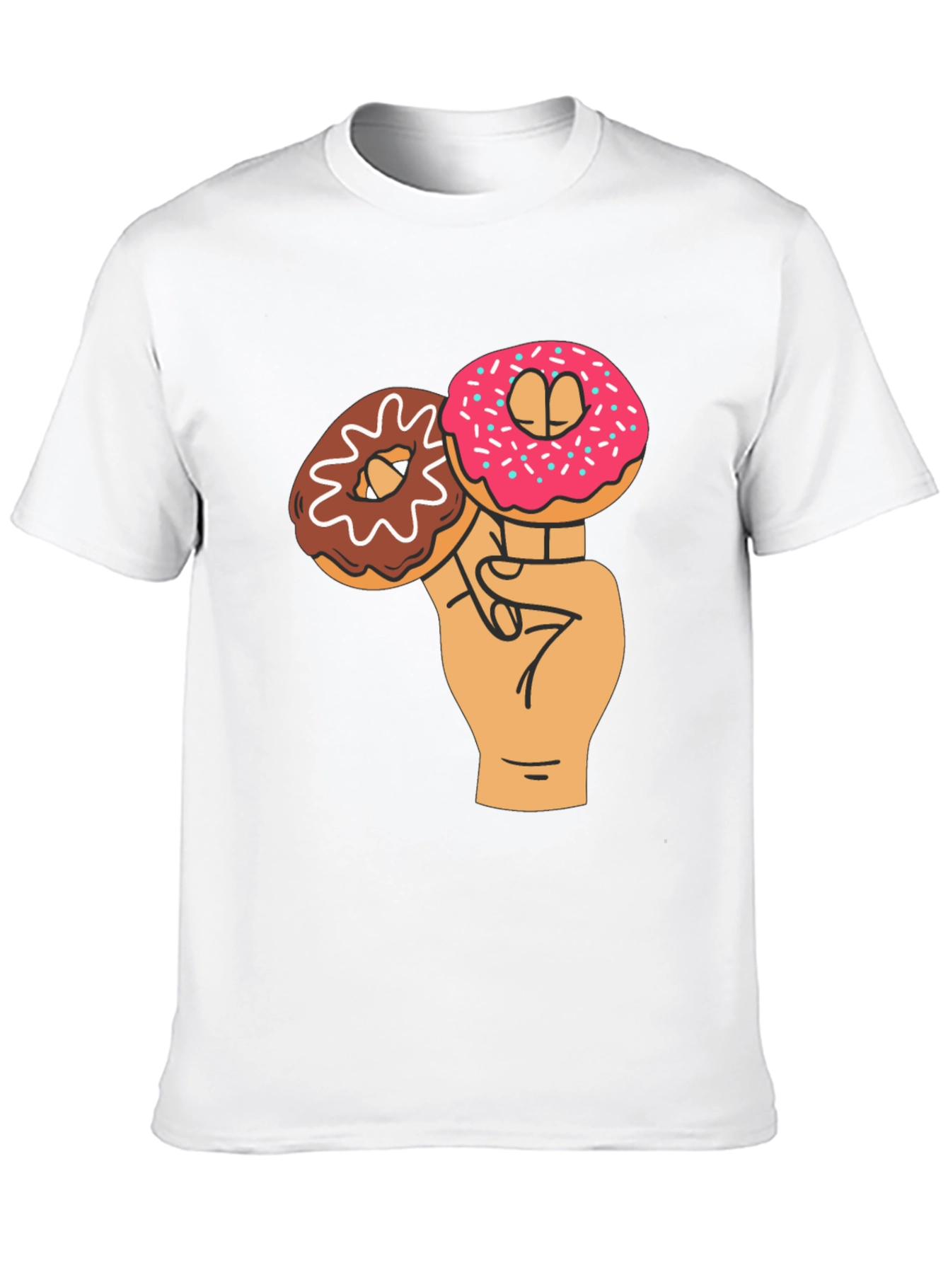 Black Donut Lover Graphic Tee view 10