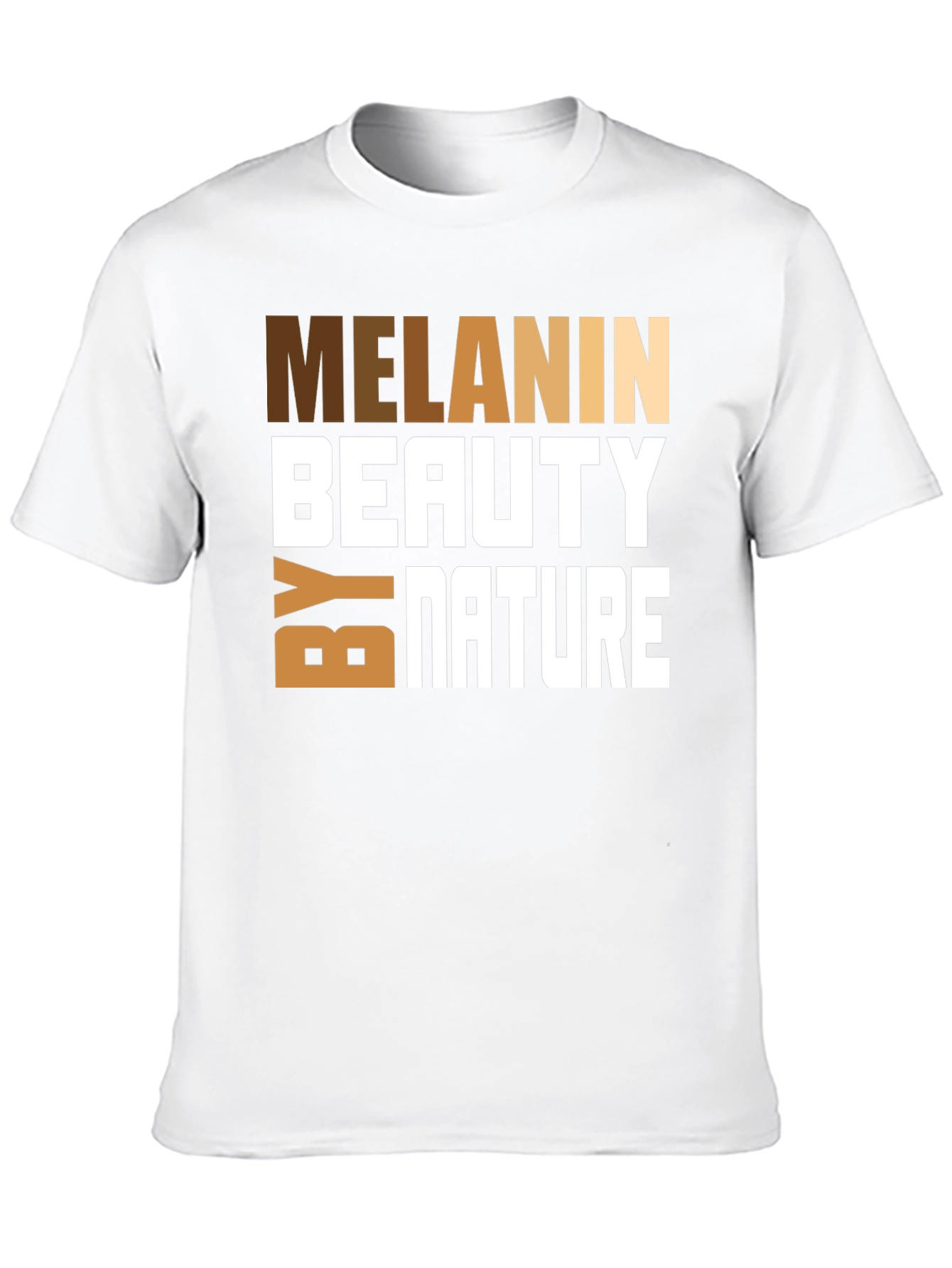 Black Melanin Beauty by Nature Graphic Tee view 10