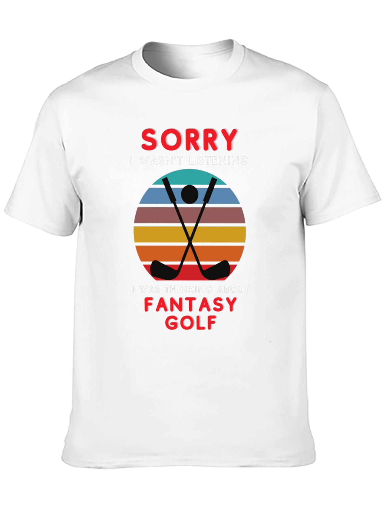 Black Fantasy Golf Graphic Tee - Sorry Wasn't Listening view 10