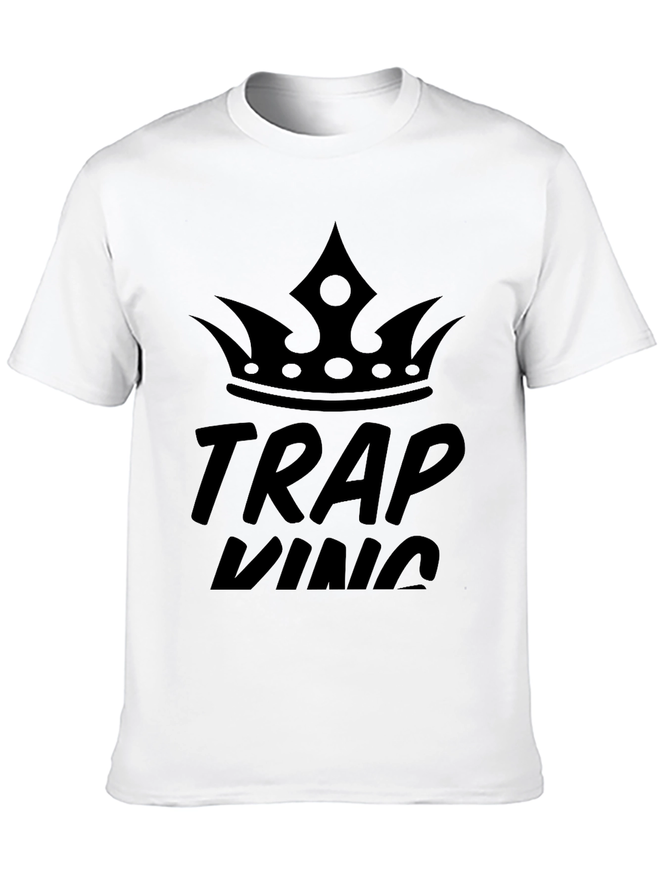 Black Trap King Black Graphic T-Shirt view 10