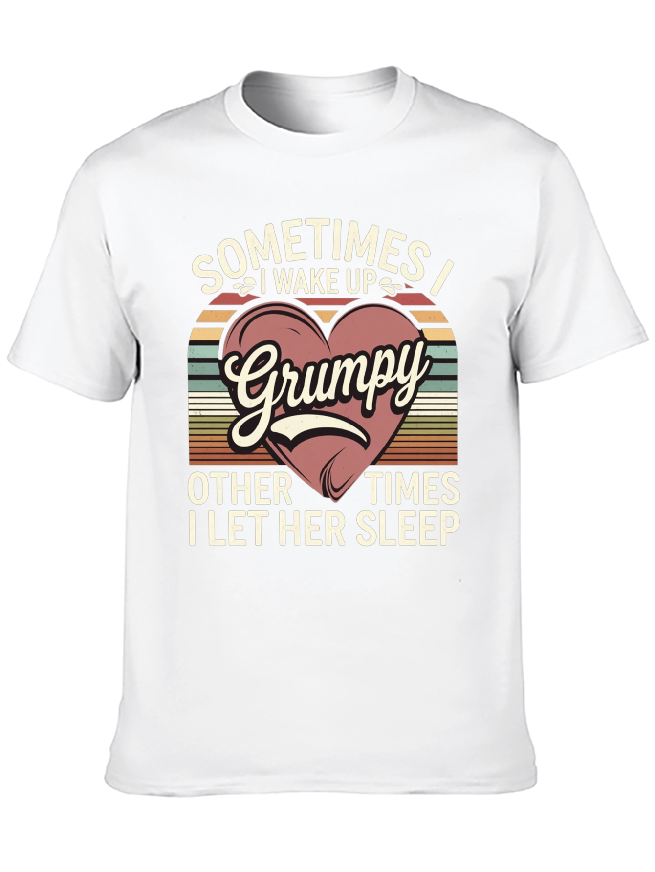 Black Grumpy I Wake Up T-Shirt view 10