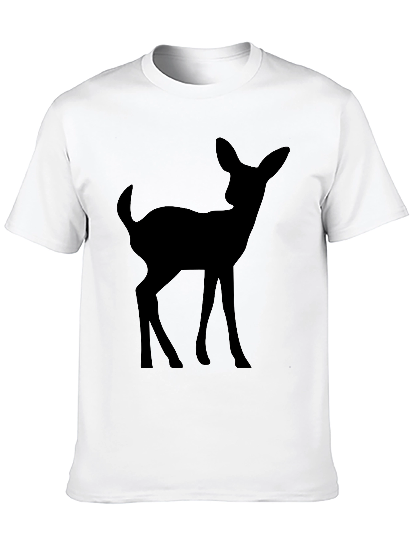 Black Black Deer Silhouette T-Shirt view 10