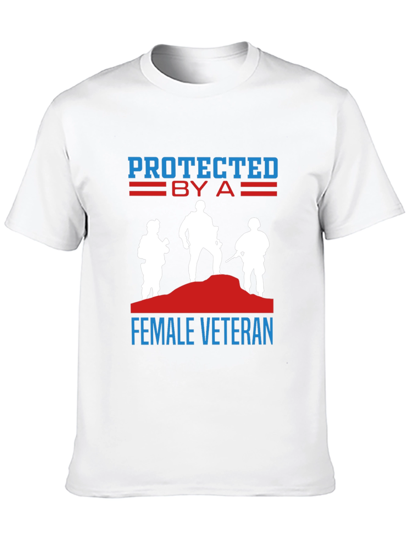 Black Protected by a Female Veteran T-Shirt view 10