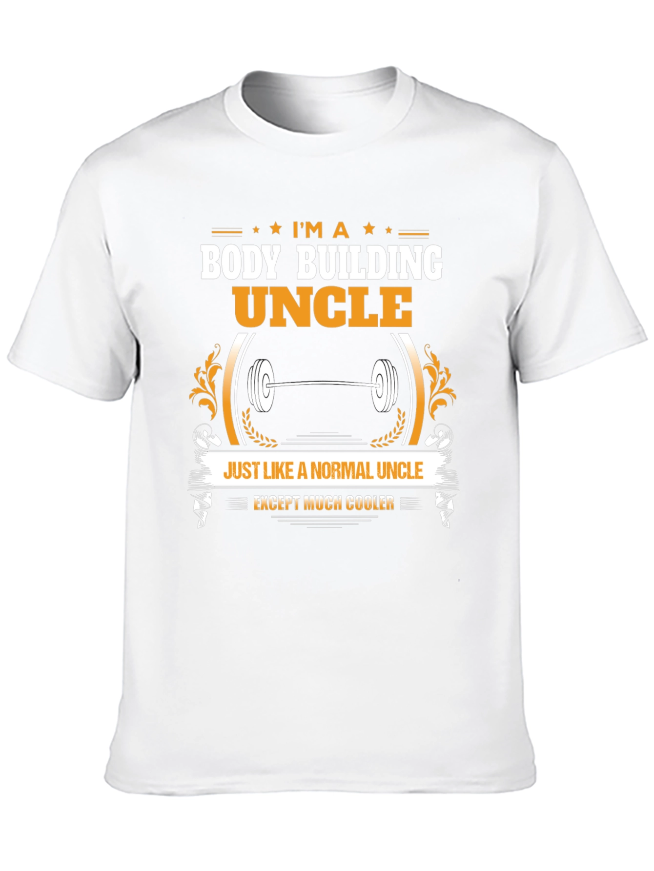 Black Body Building Uncle T-Shirt - Cooler Than Normal! view 10