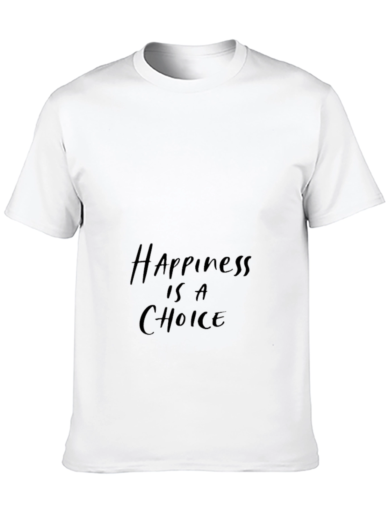 Black Happiness is a Choice Black T-Shirt view 10