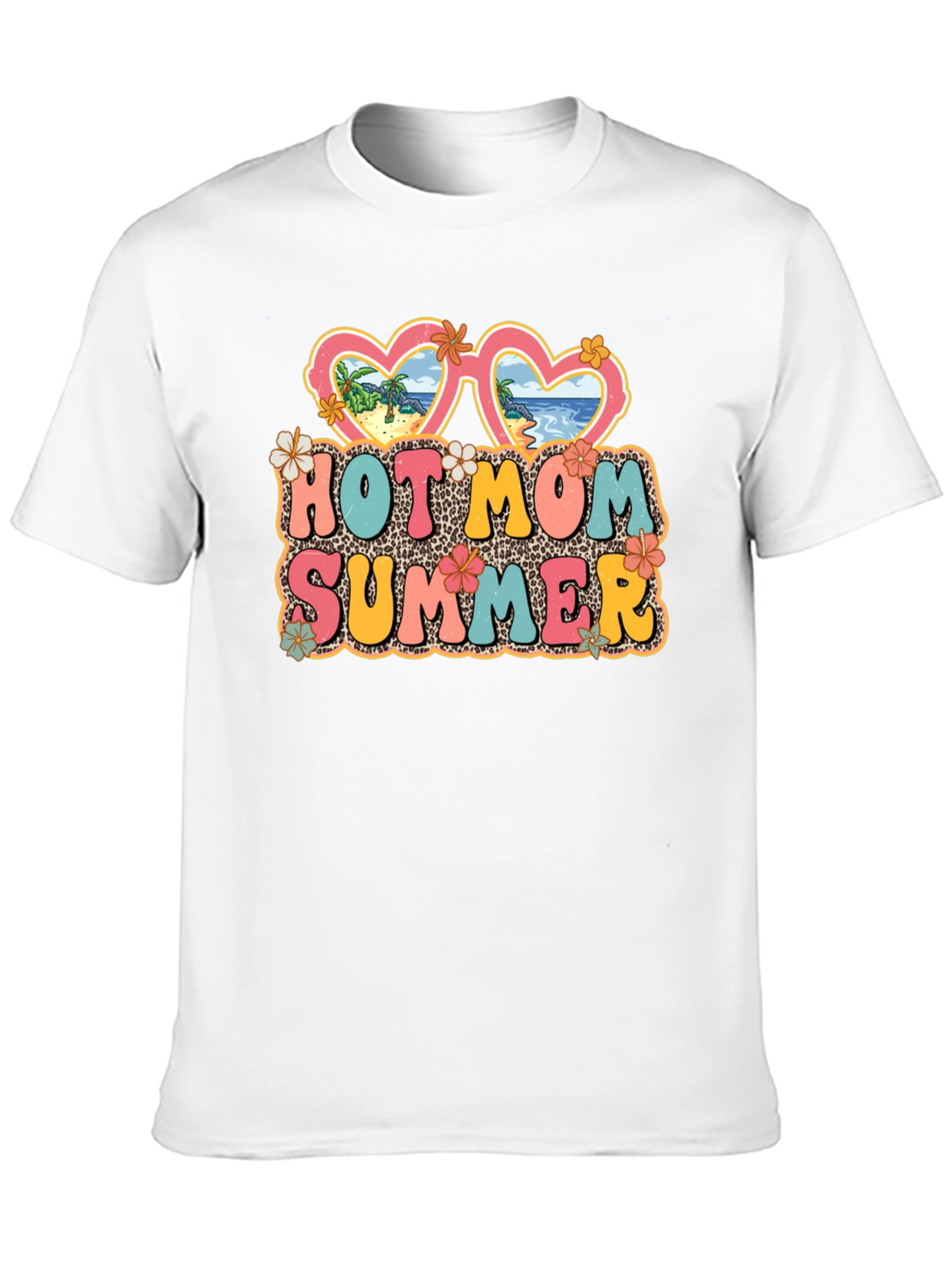 Black Hot Mom Summer Graphic T-Shirt, Unisex view 10