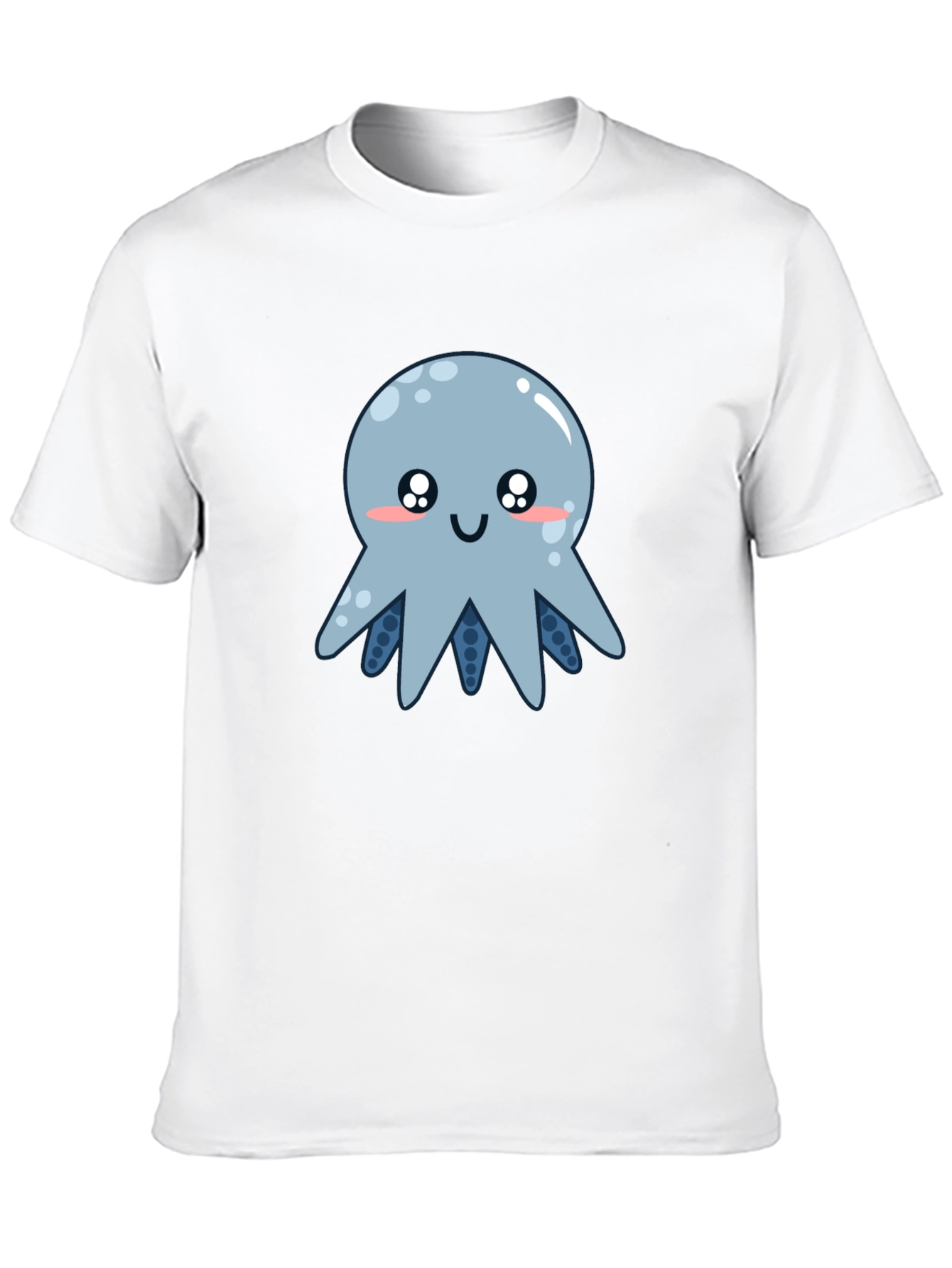 Black Cute Octopus Graphic T-Shirt - Black view 10