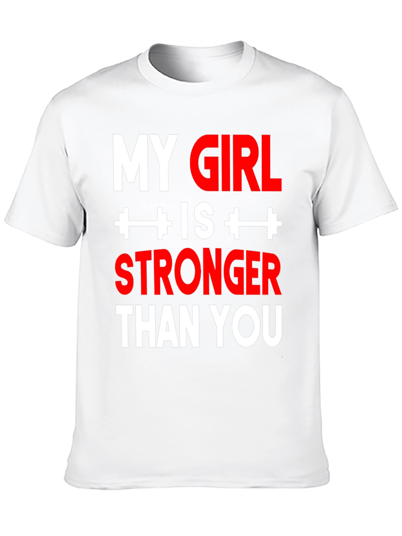 Black My Girl is Stronger Than You - Funny Gym T-Shirt view 10