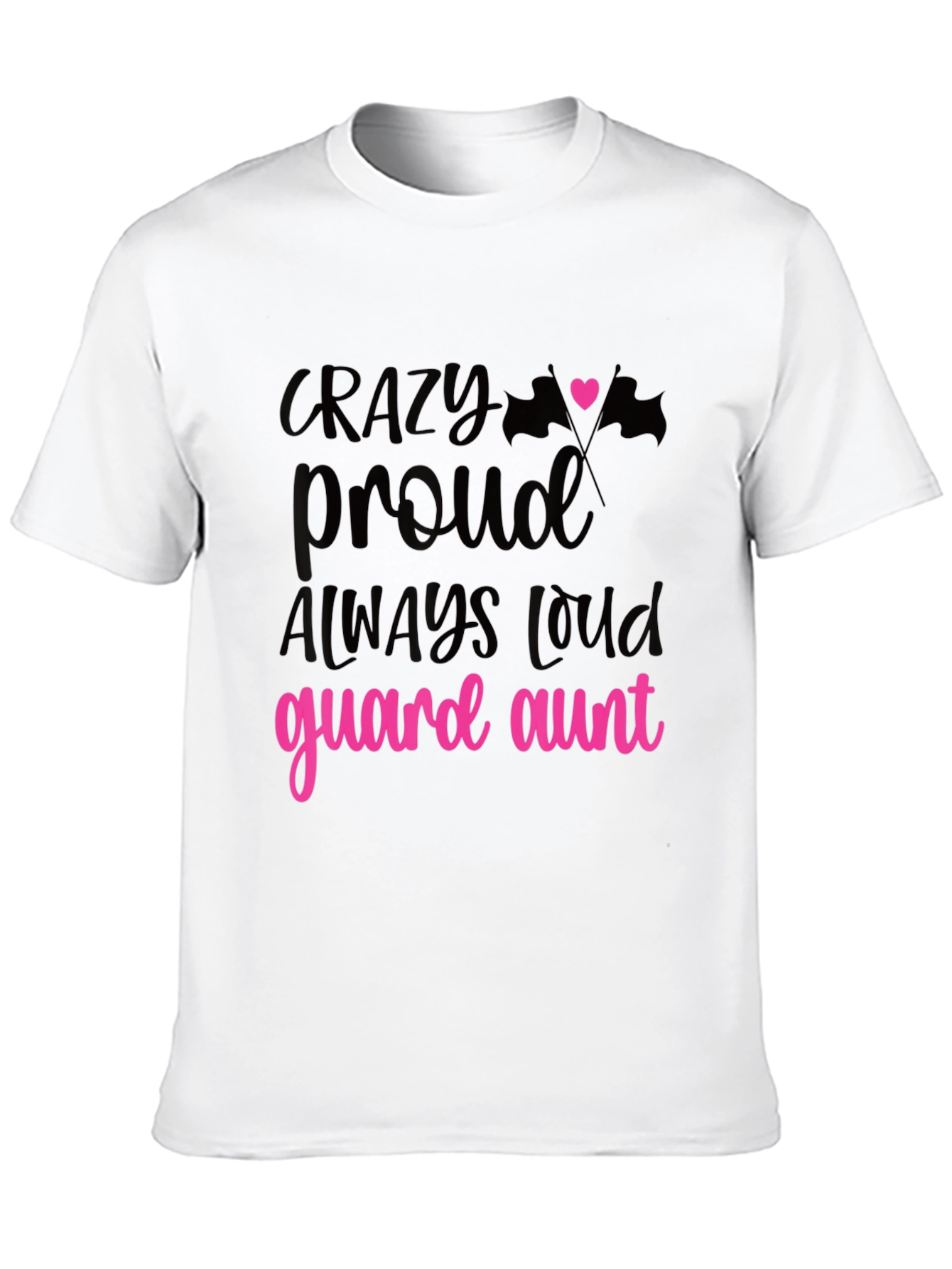 Black Crazy Proud Guard Aunt T-Shirt view 10
