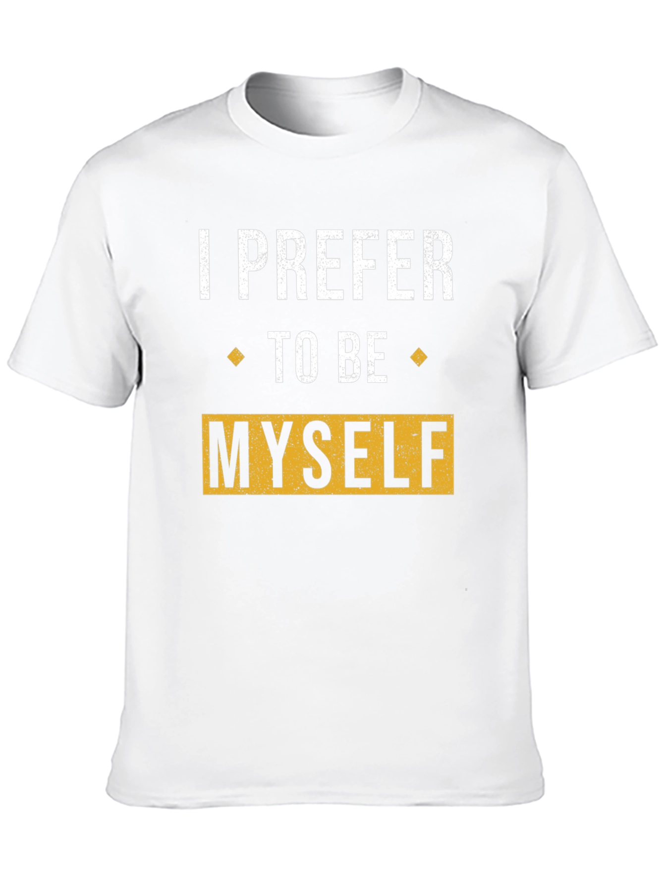 Black I Prefer To Be Myself Graphic T-Shirt view 10