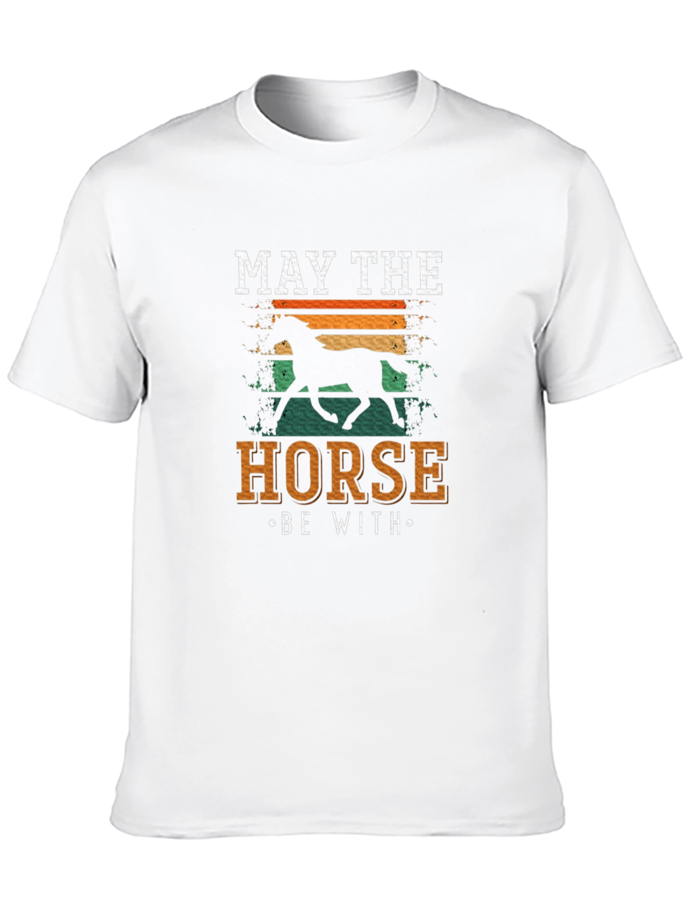 Black May The Horse Be With You Black Graphic Tee view 10