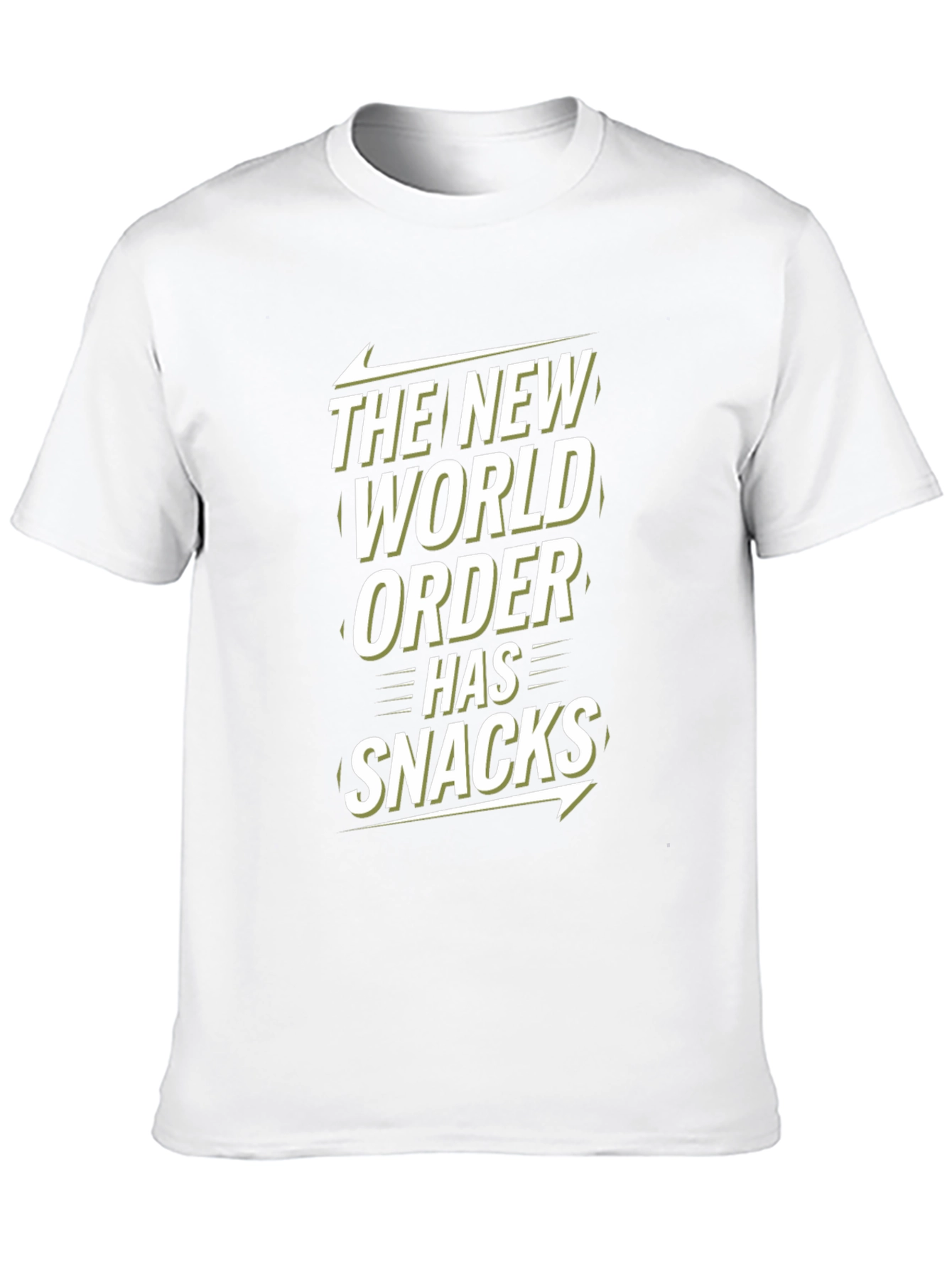 Black New World Order Snacks Tee - Funny Graphic T-Shirt view 10