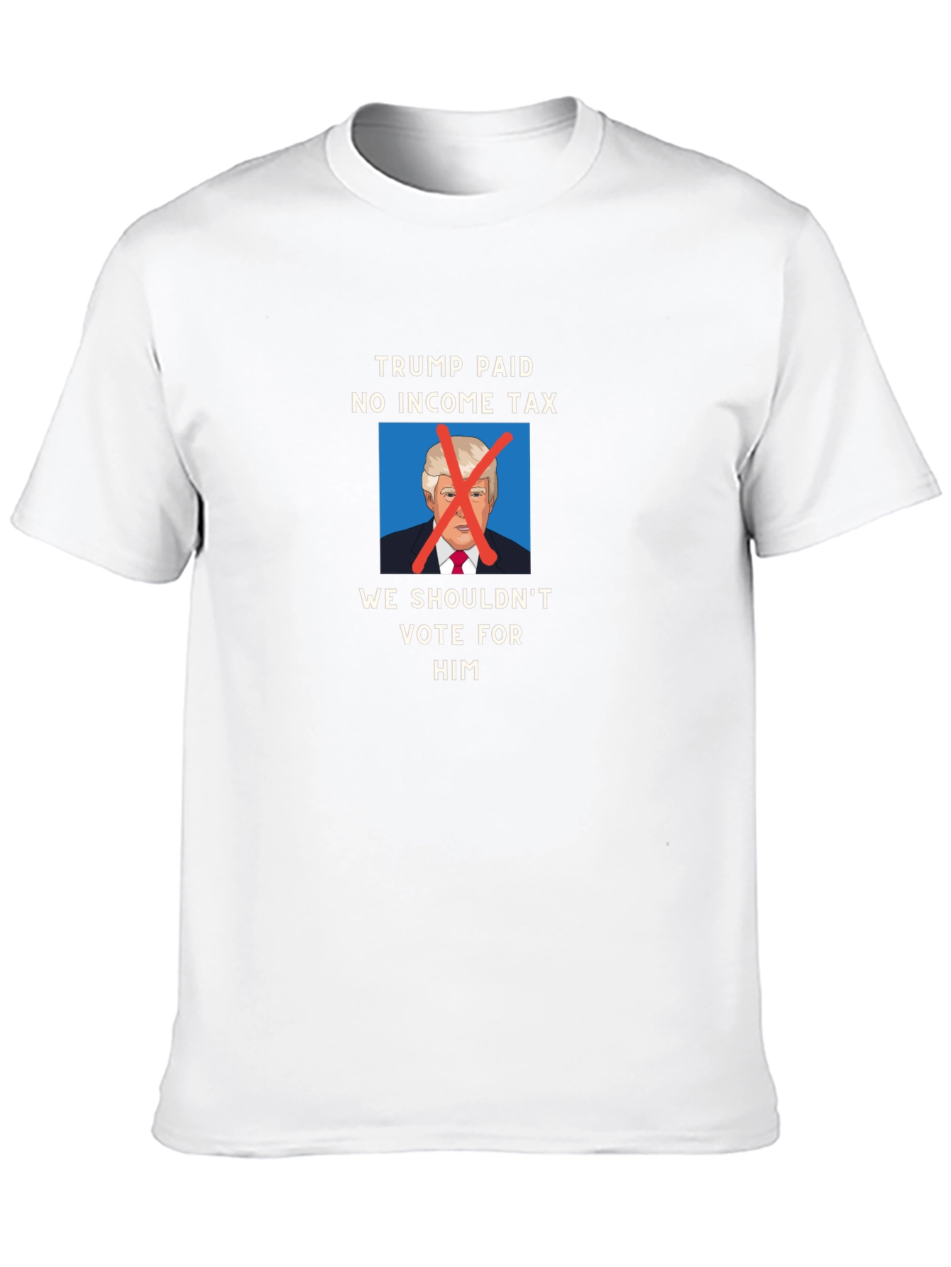Black Trump Anti-Vote T-Shirt - "No Income Tax" view 10
