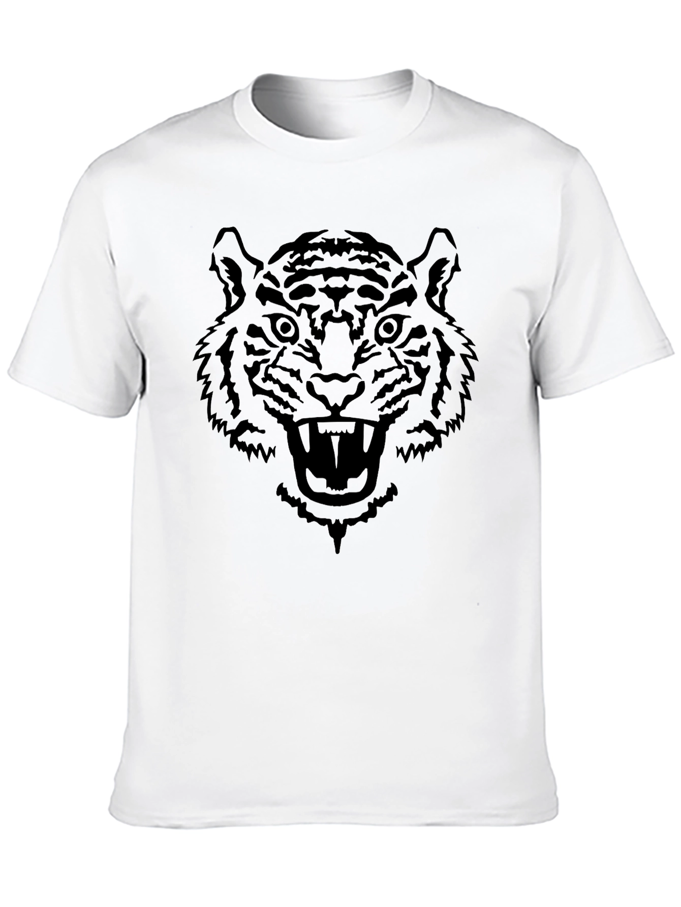 Black Bold Tiger Graphic Tee - Black view 10
