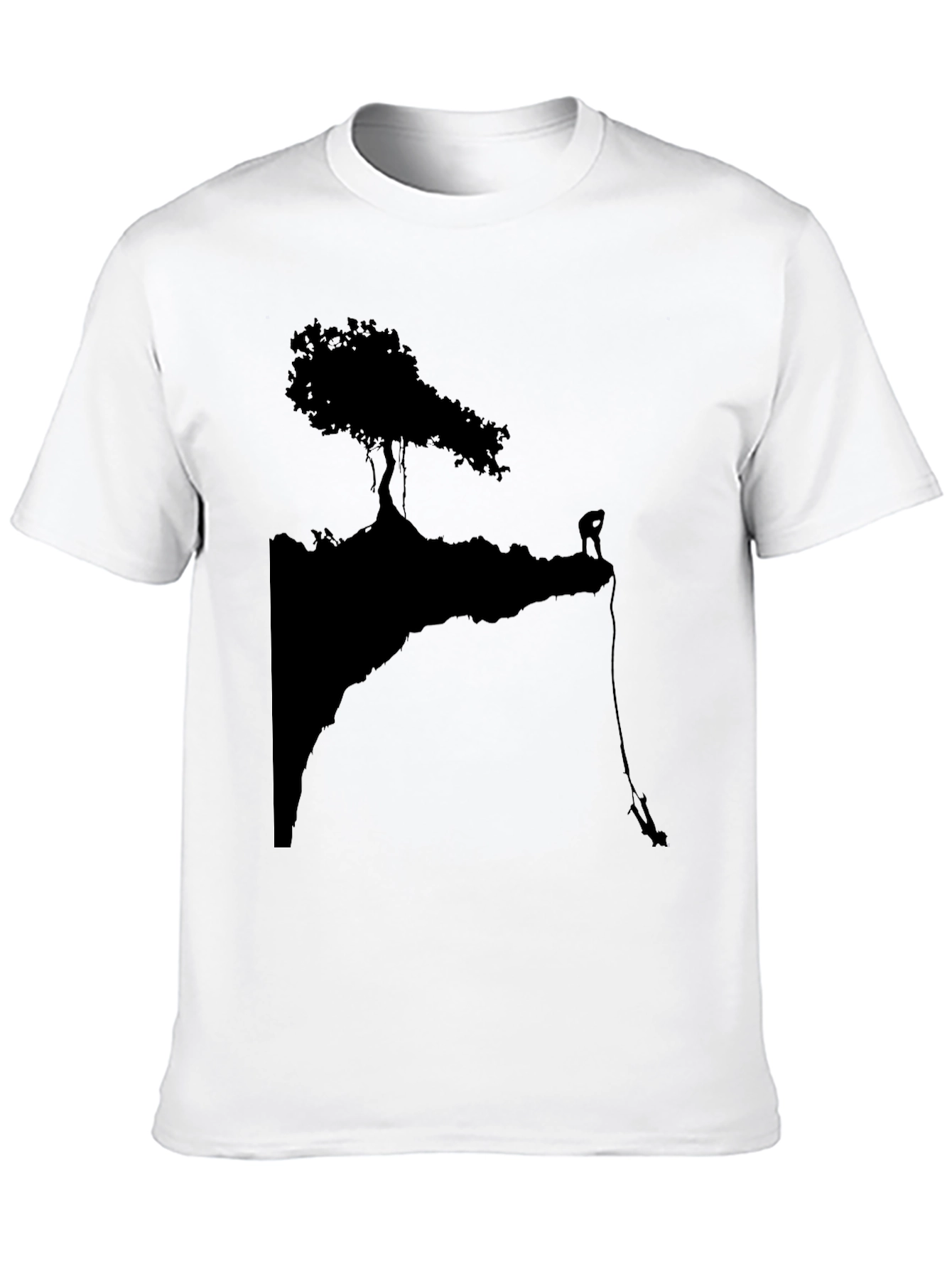 Black Silhouette Climber Graphic Tee - Black view 10