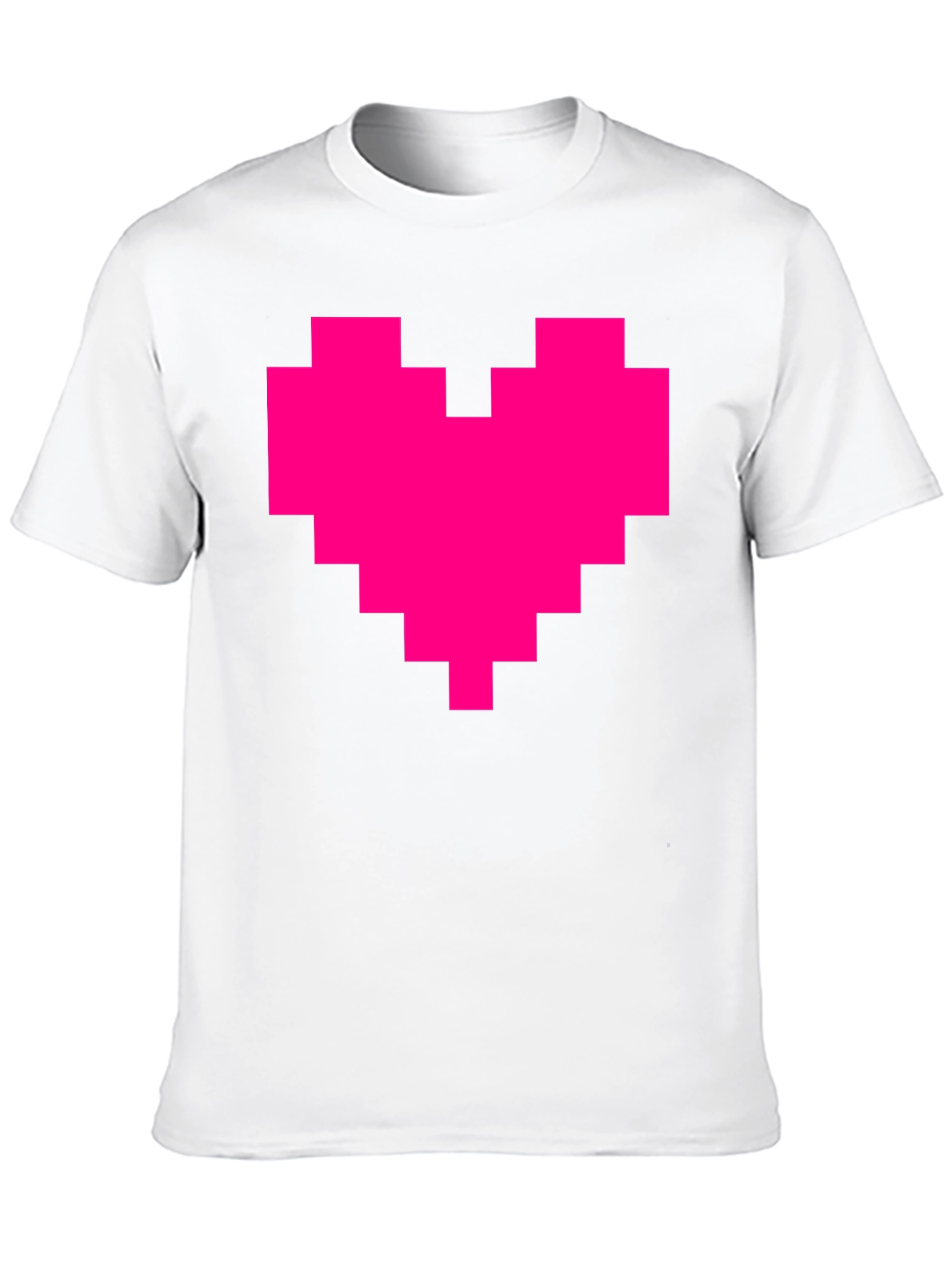 Black Pixel Heart Graphic Tee - Black T-Shirt view 10