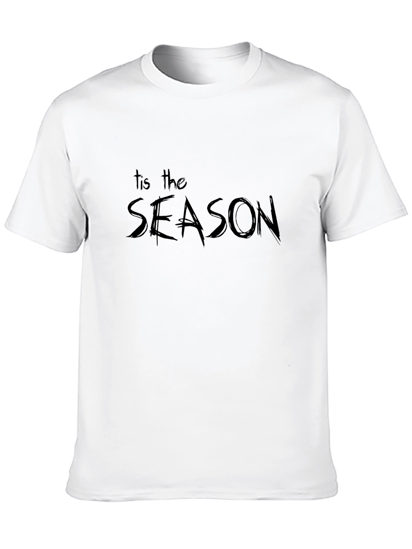 Black Tis the Season Graphic Tee - Black Holiday Shirt view 10