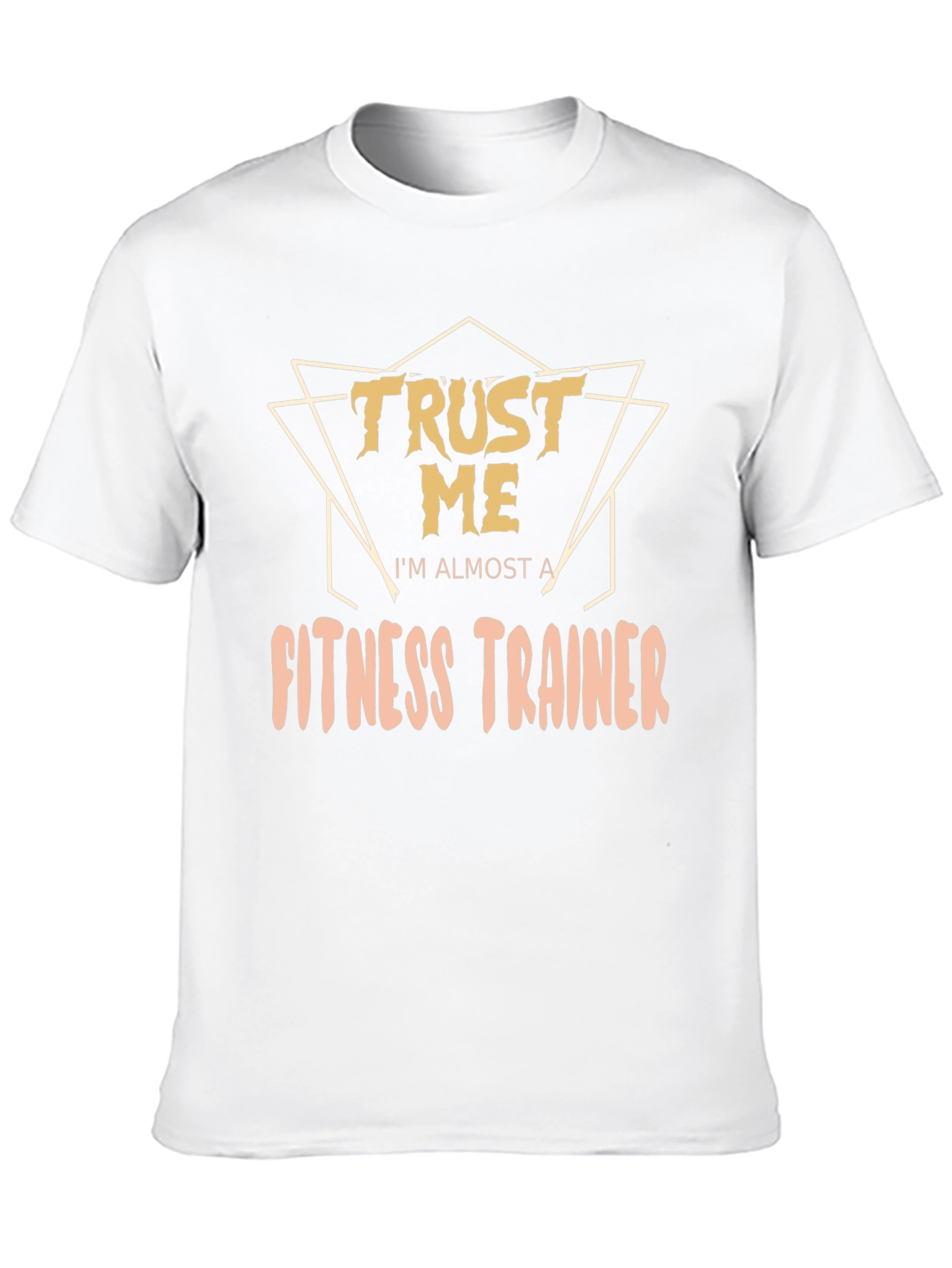 Black Trust Me I'm Almost a Fitness Trainer Funny T-Shirt view 10
