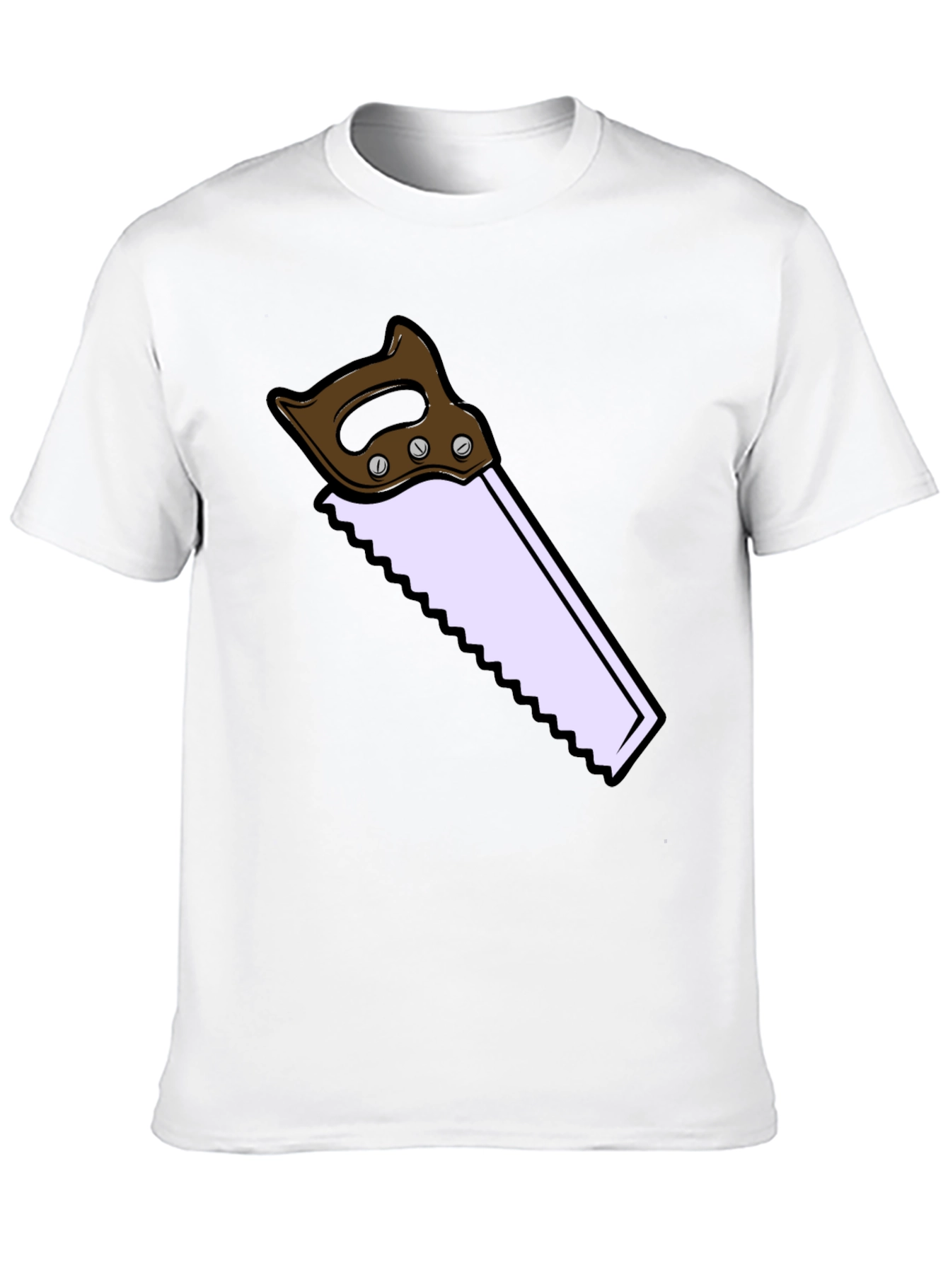 Black Novelty Saw Graphic T-Shirt - Black view 10