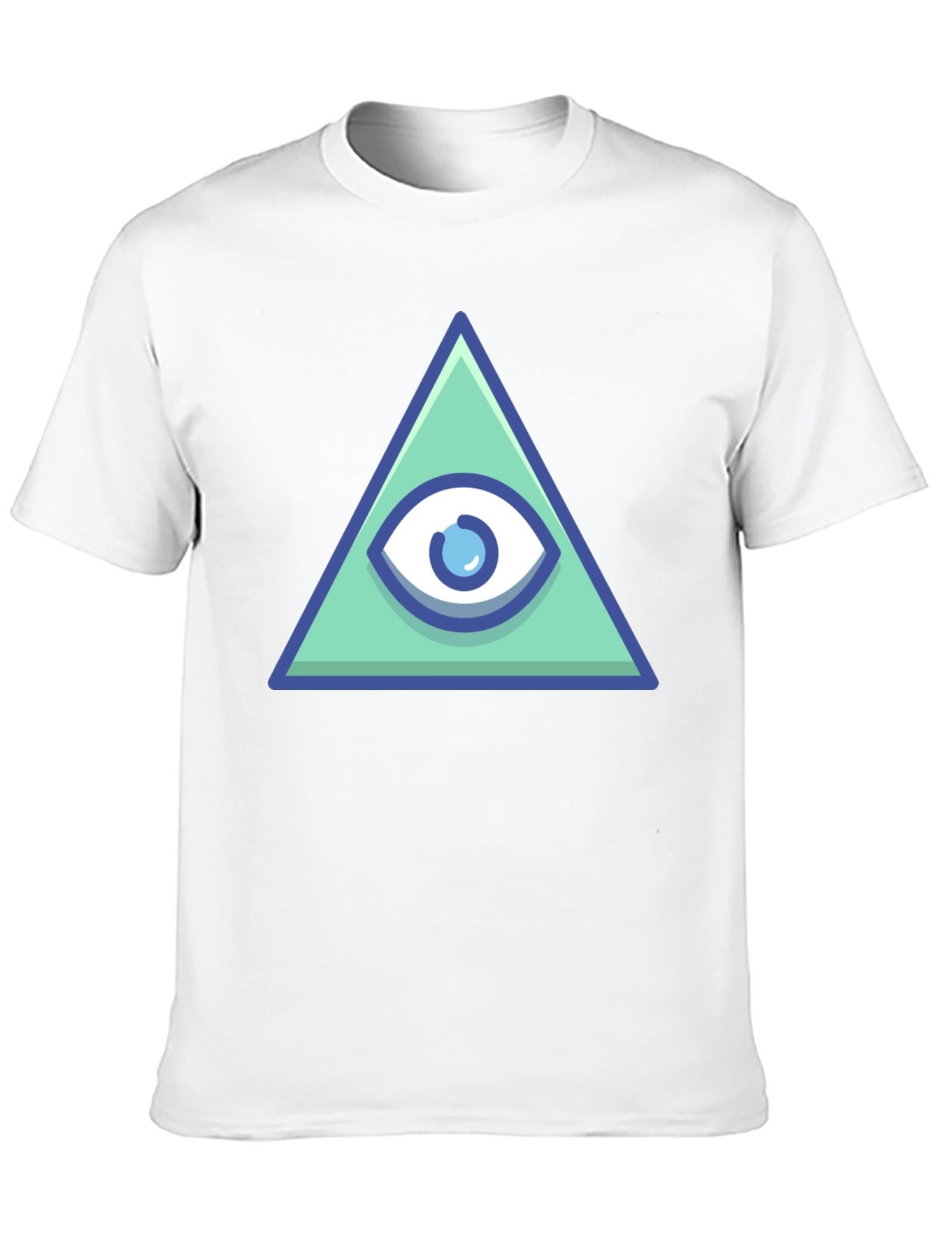 Black All Seeing Eye Pyramid Graphic Tee - Black view 10