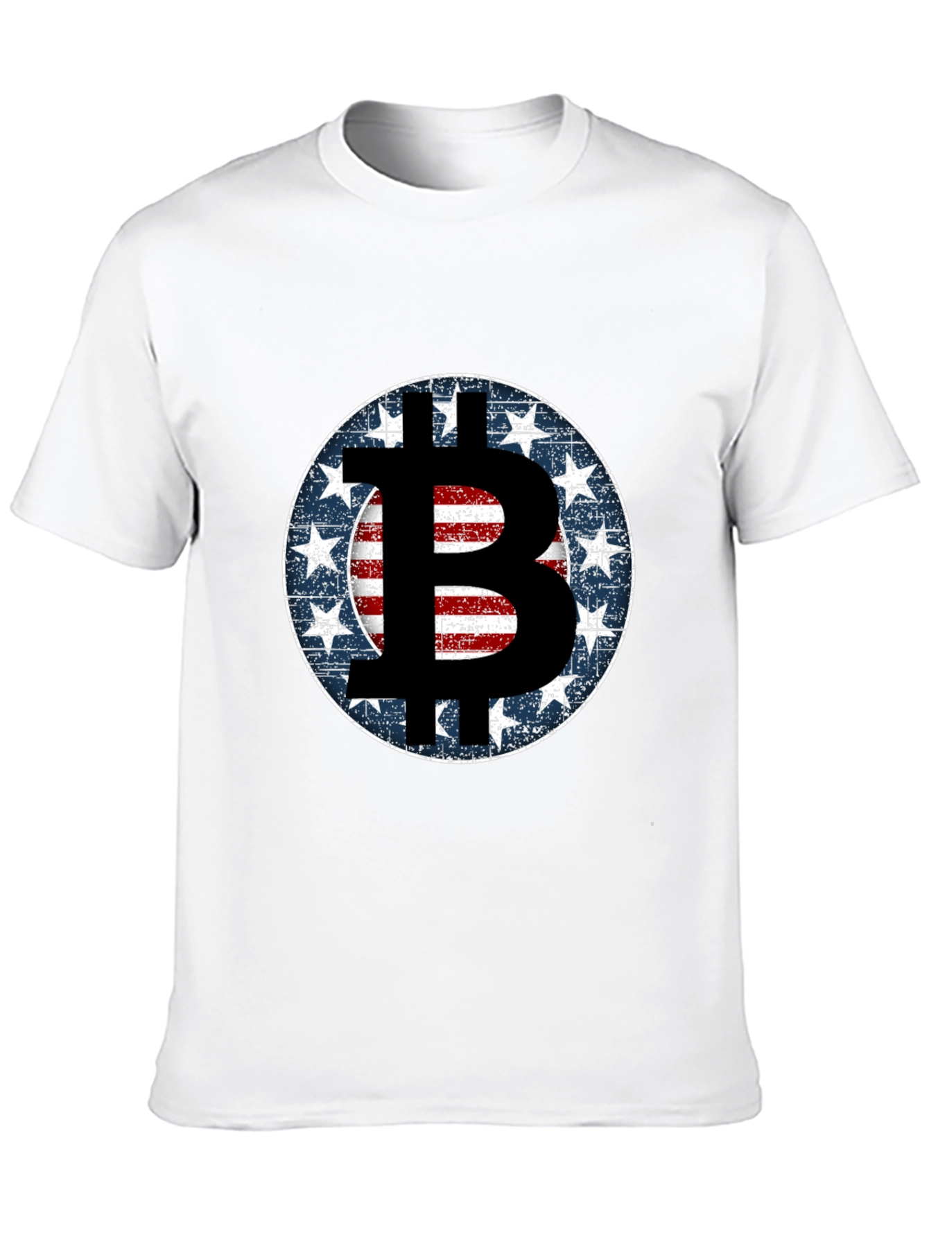 Black Bitcoin USA Flag T-Shirt - Crypto Fashion view 10