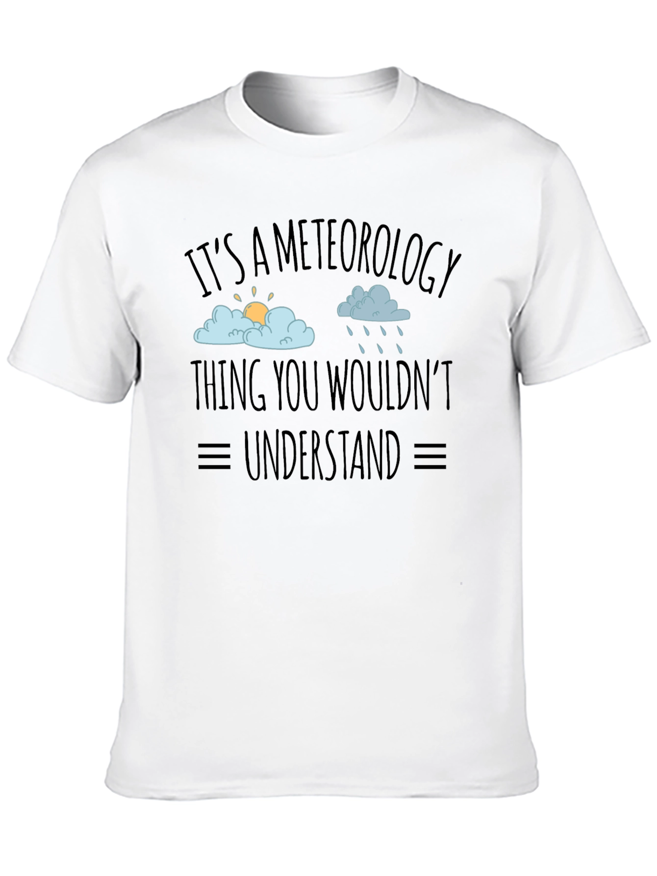 Black Meteorology T-Shirt - Weather Humor Tee view 10