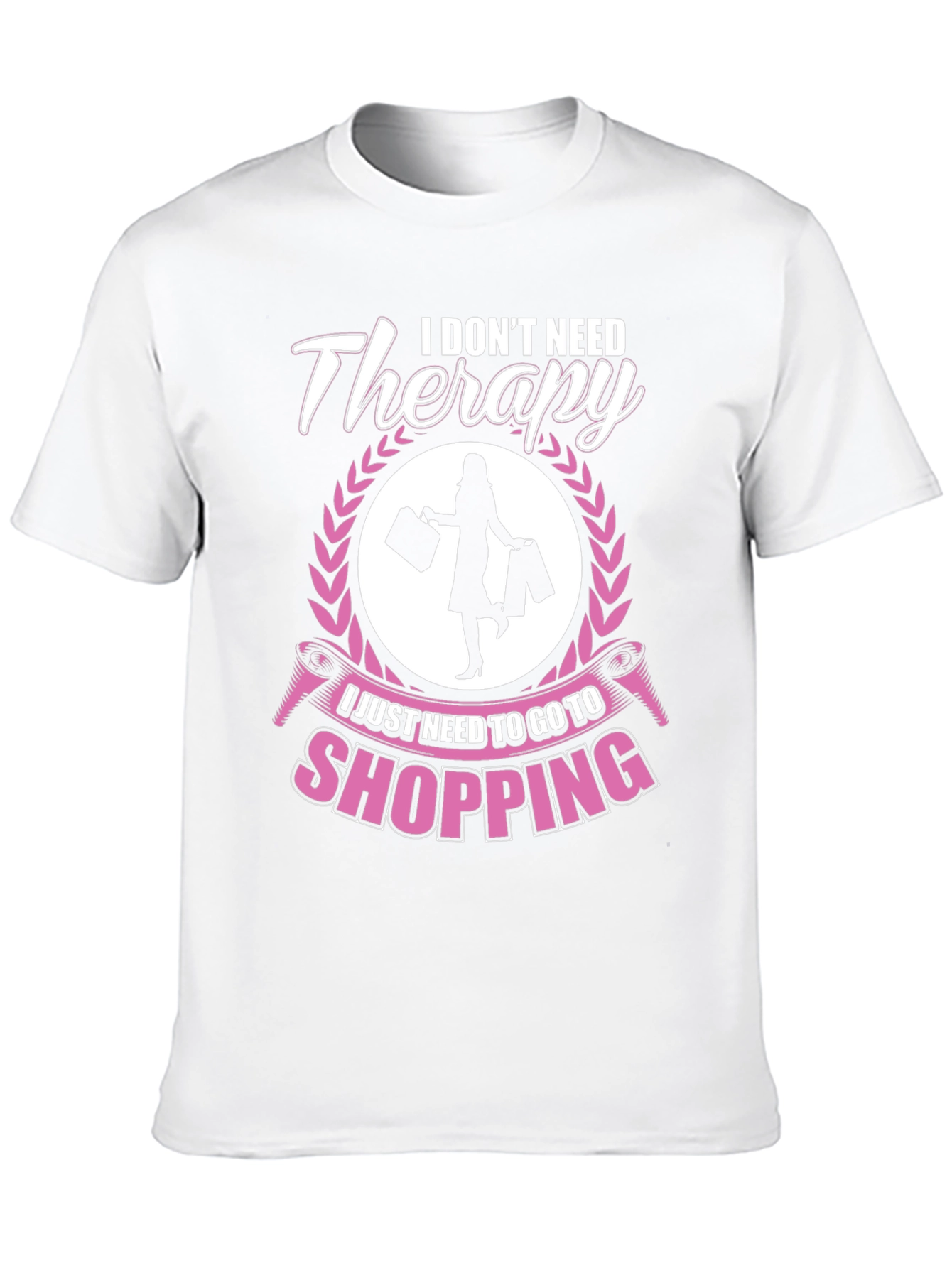 Black Shopping Therapy Tee view 10