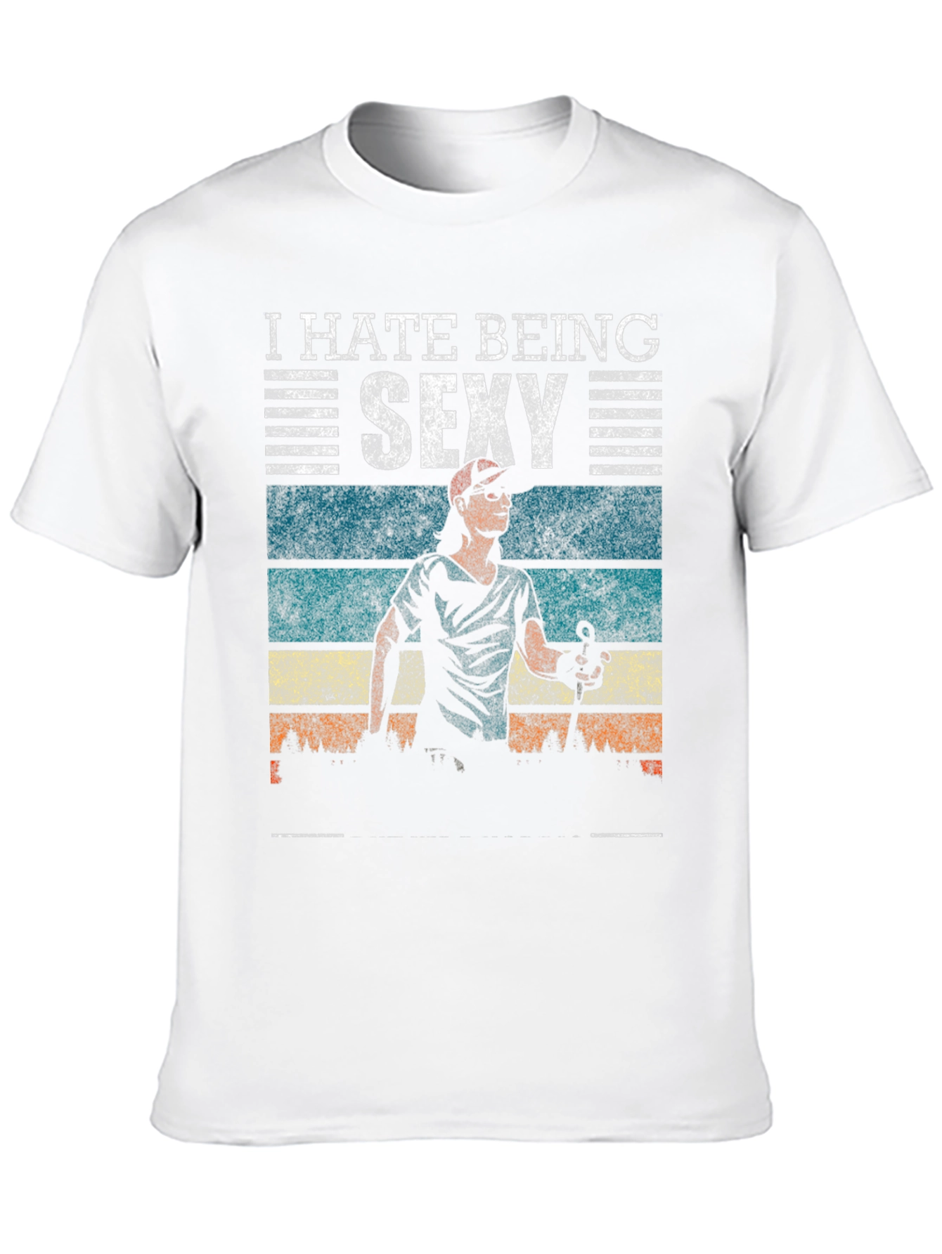 Black I Hate Being Sexy T-Shirt view 10