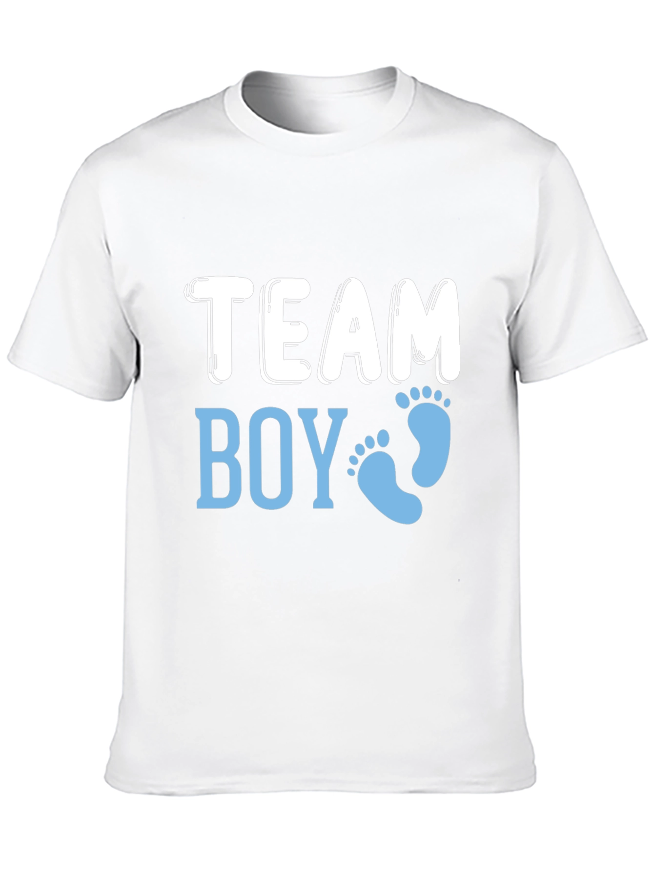 Black Team Boy Gender Reveal T-Shirt view 10