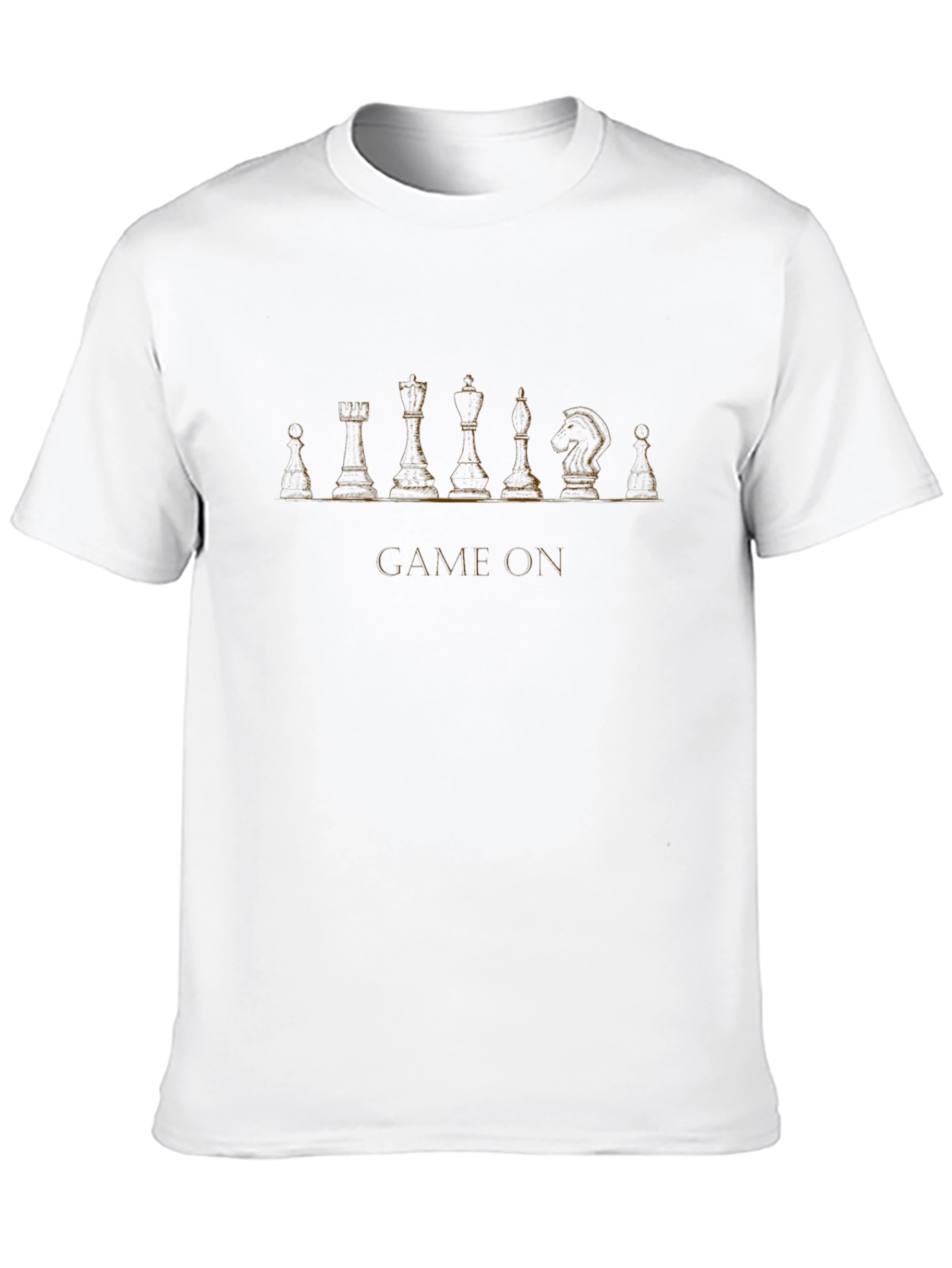 Black Game On Chess Piece Graphic T-Shirt - Black view 10