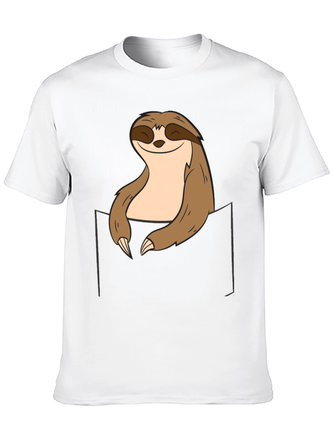 Black Sloth Pocket Graphic Tee - Relaxed Comfort view 10