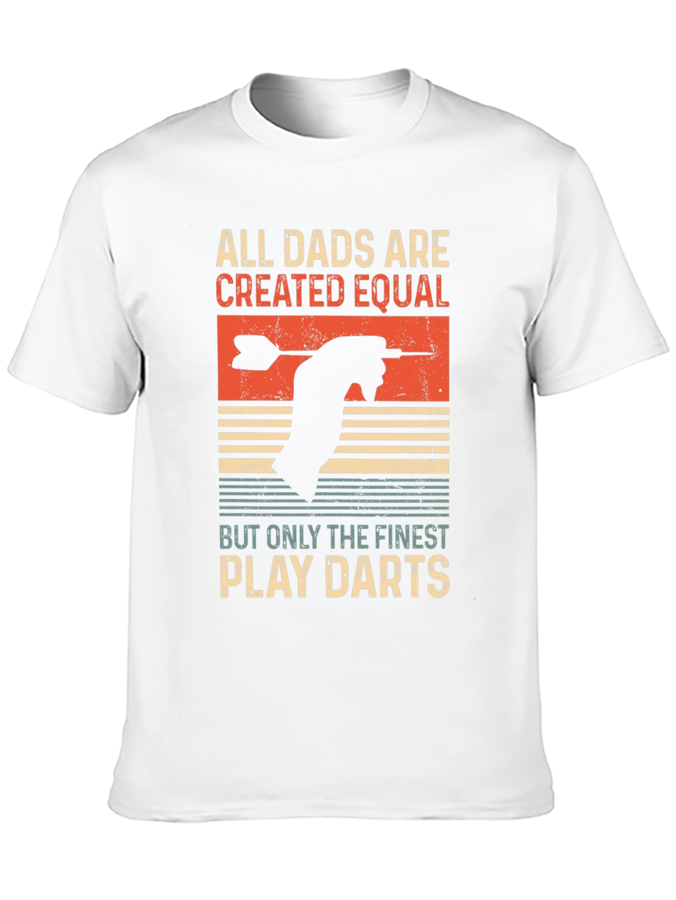 Black All Dads Are Created Equal Darts T-Shirt view 10
