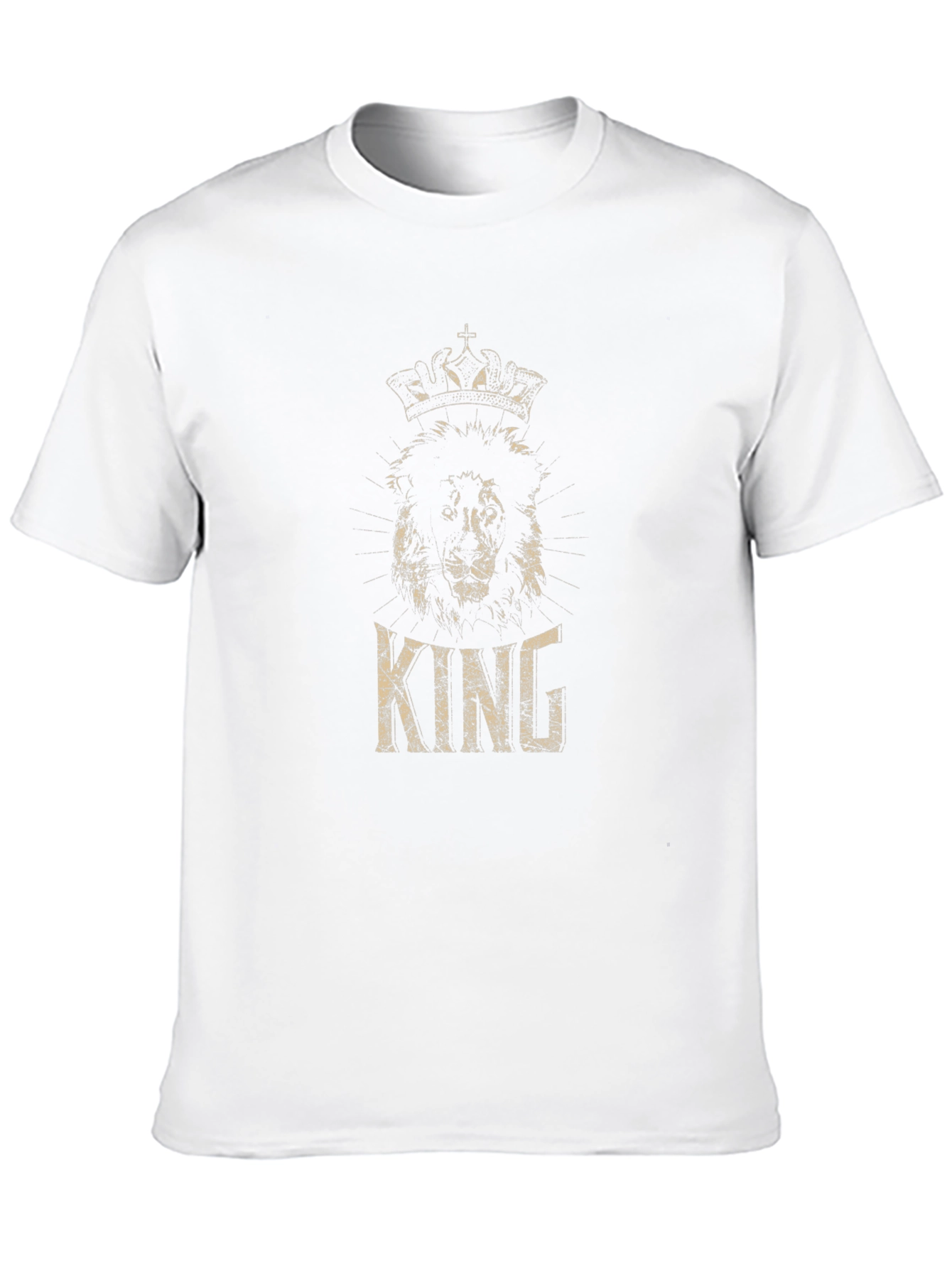 Black King Lion Crown Black T-Shirt view 10