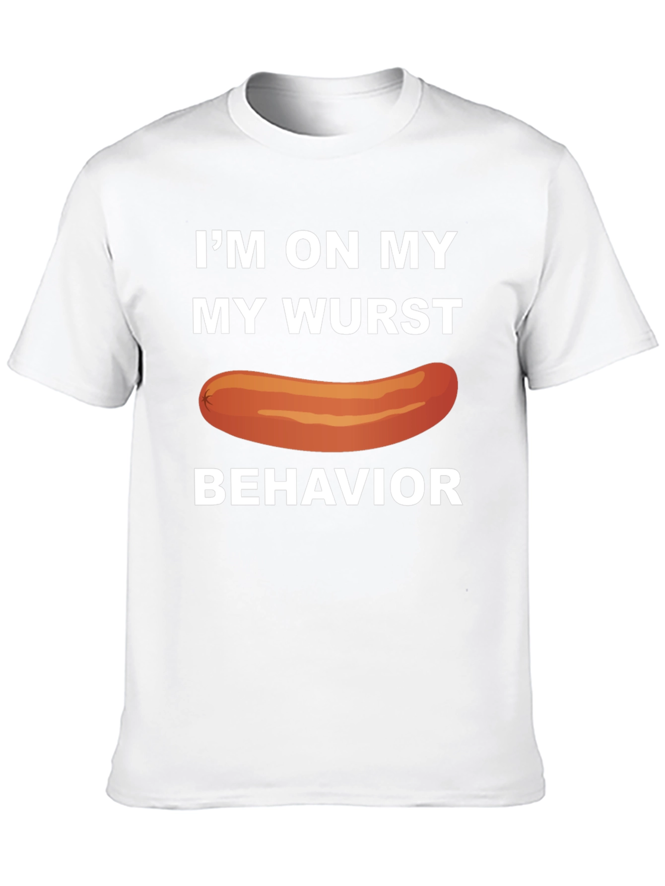 Black Wurst Behavior T-Shirt Funny Sausage Tee view 10
