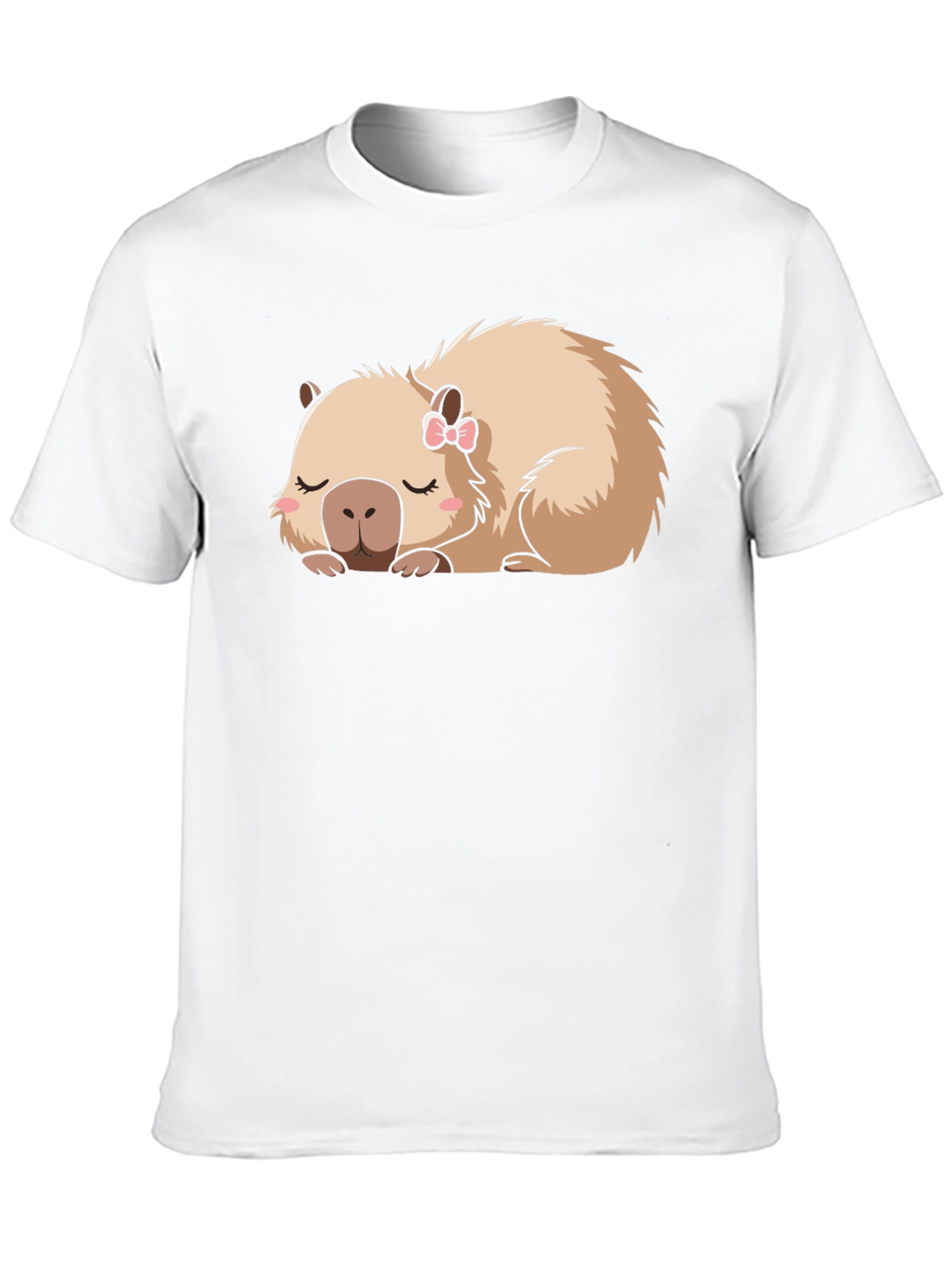 Black Capybara Bow T-Shirt view 10
