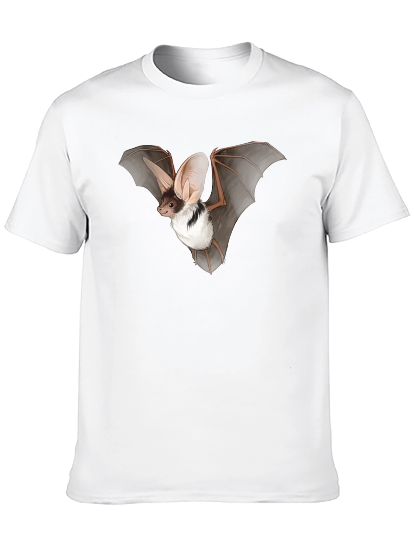 Black Bat Graphic Tee - Black Unisex T-Shirt view 10