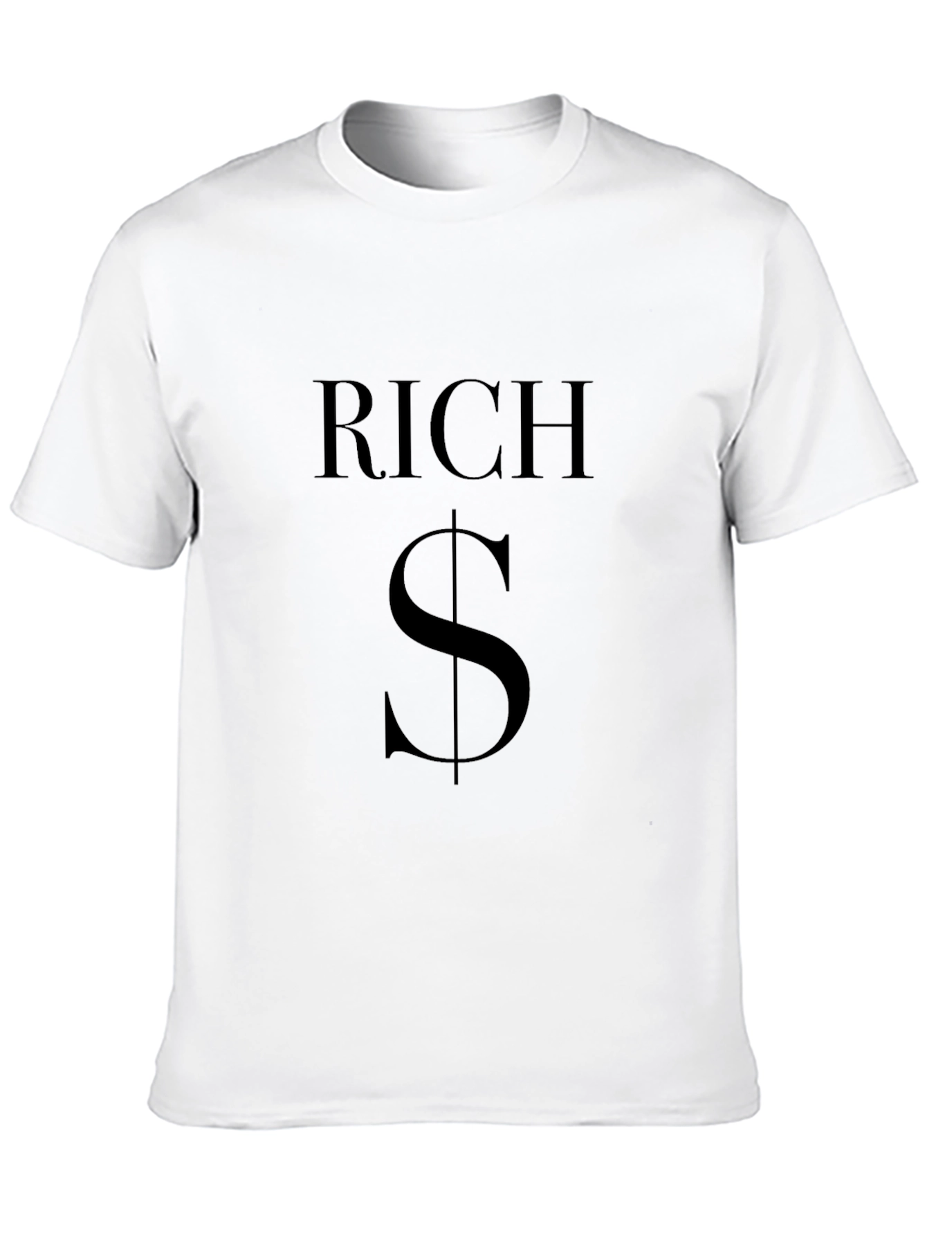 Black Rich Dollar Sign T-Shirt - Black Graphic Tee view 10