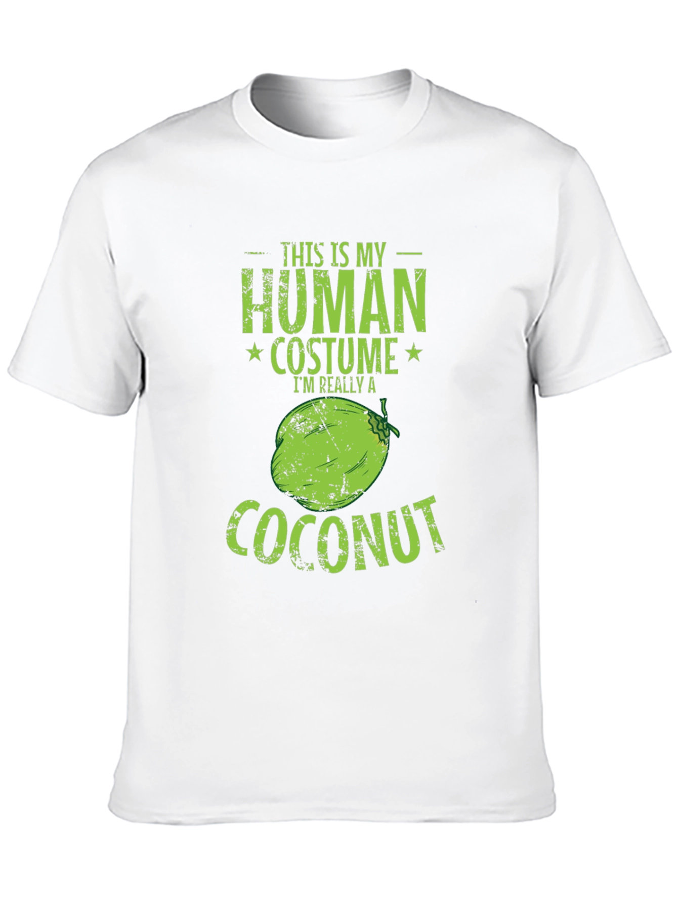 Black Human Costume Coconut Graphic Tee view 10